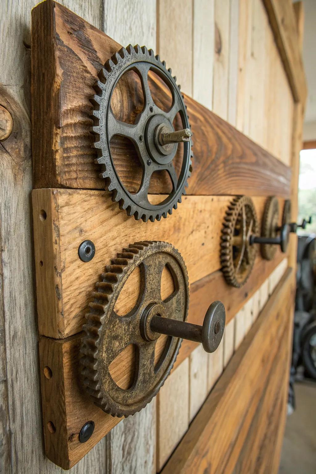 Transform spare parts into a unique coat rack—where creativity meets craftsmanship.