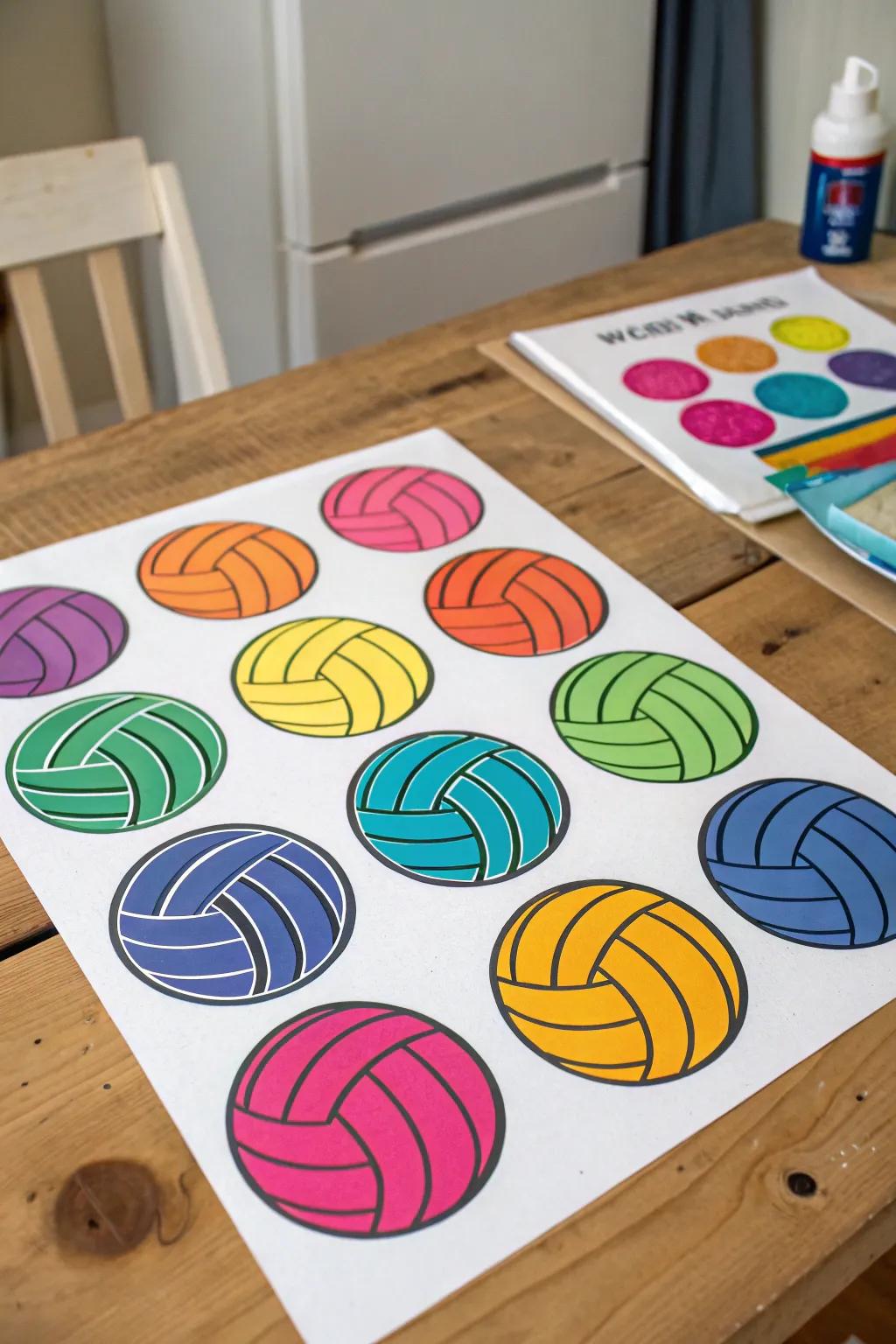 Personalize your gear with custom volleyball stickers.