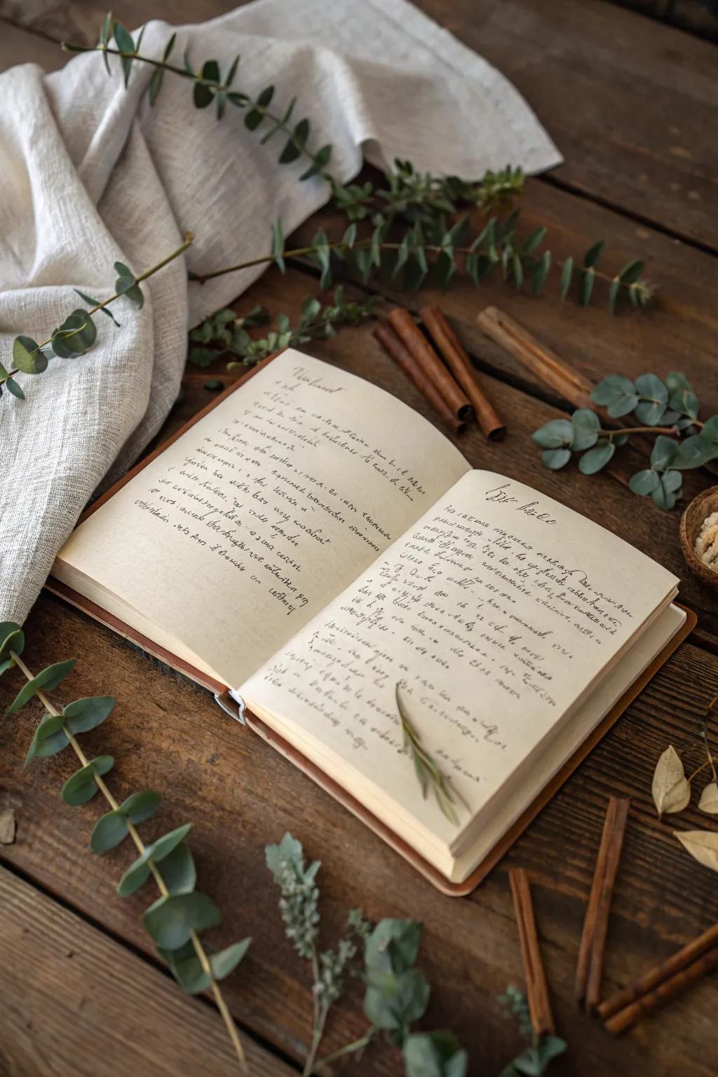 Capture the essence of heartfelt giving with a personalized recipe book, perfect for last-minute Christmas gifts.