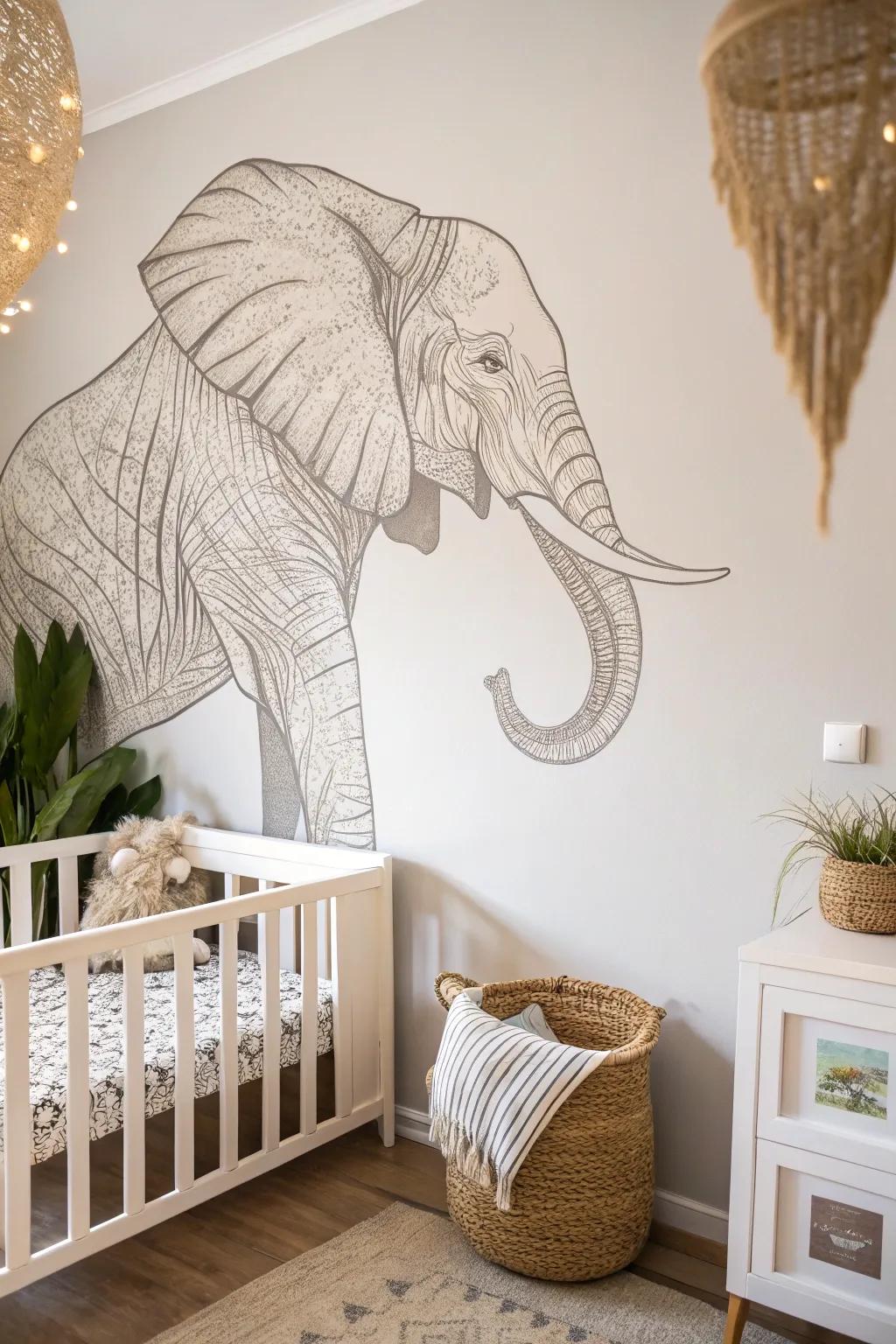 Transform your nursery into a playful safari with handcrafted animal wall decals, blending minimalist elegance with boho charm.