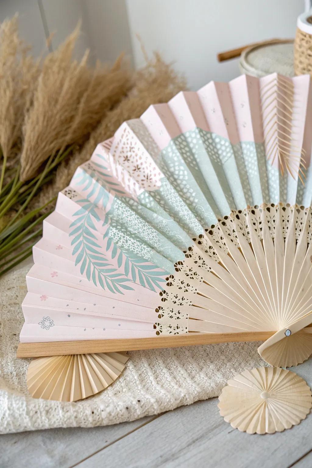 Elevate your themed party decor with exquisitely crafted DIY paper fans.