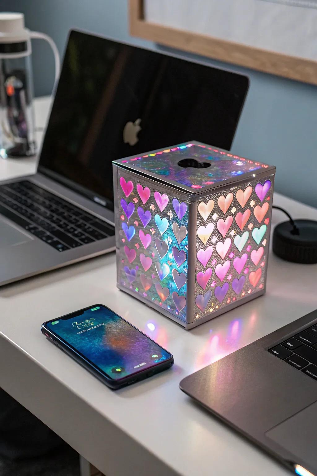 A futuristic holographic box that's out of this world.