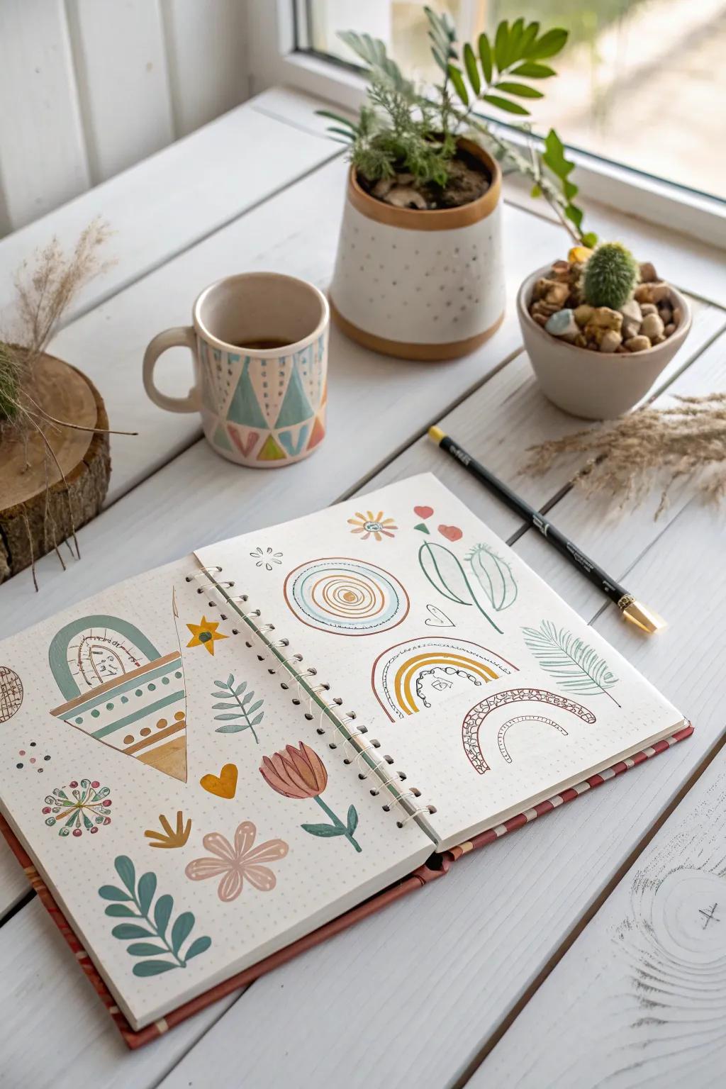 Discover the joy of colorful doodles and let your creativity flow.