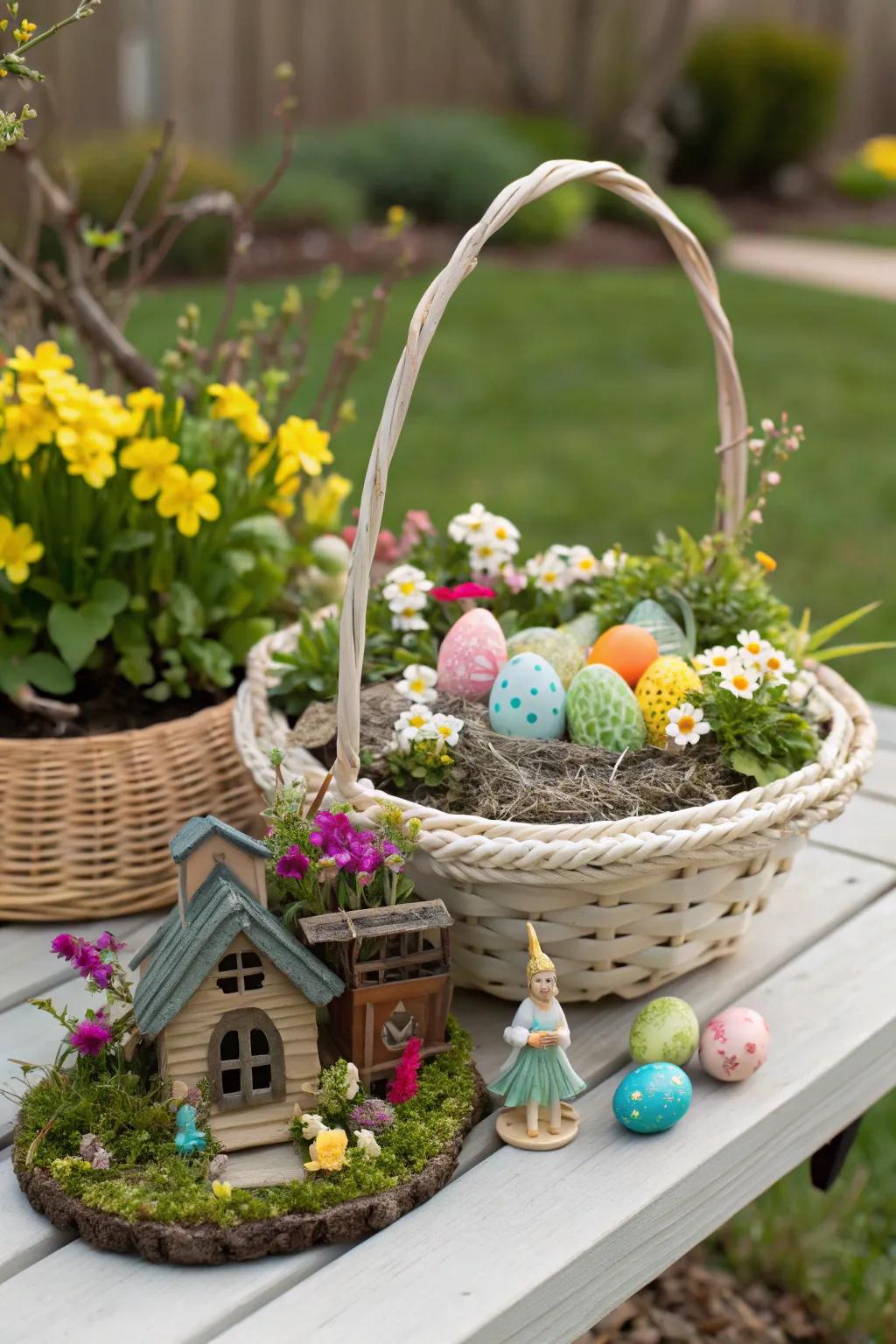 Cultivate magic with a fairy garden-themed Easter basket.