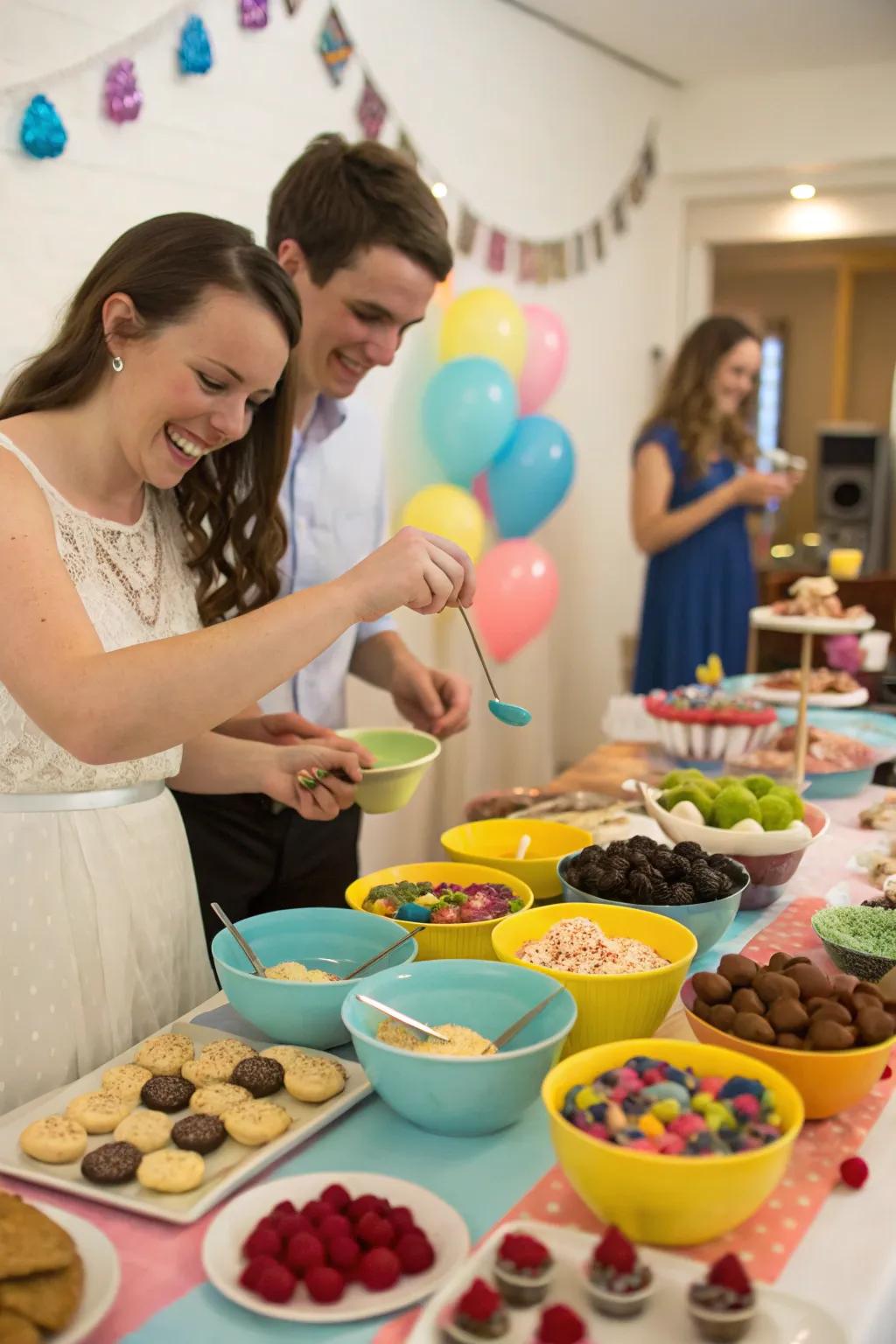 Satisfy your sweet tooth with a customizable dessert bar.