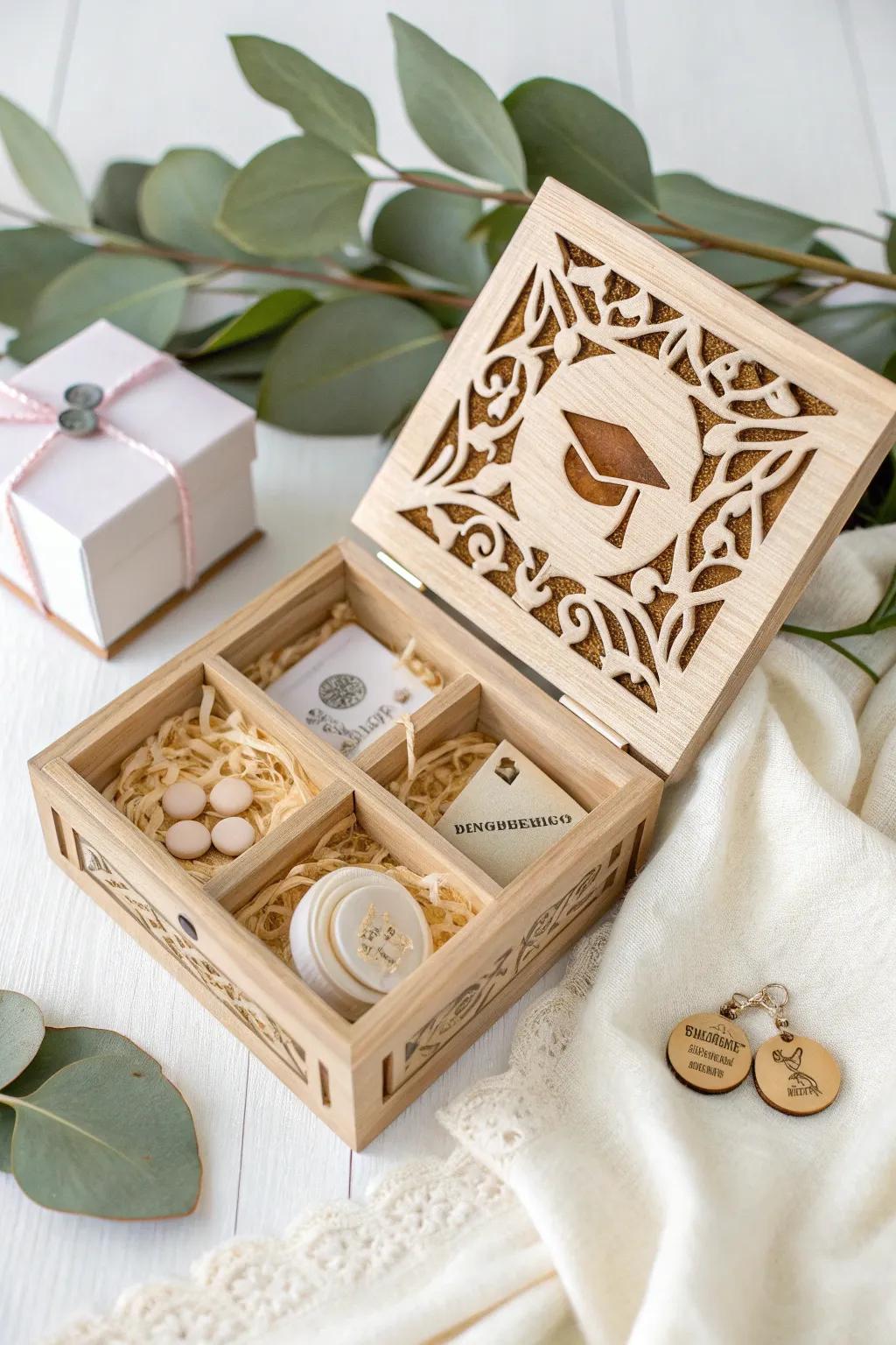 Cherish life's milestones with a handcrafted memory box that celebrates every achievement in style.