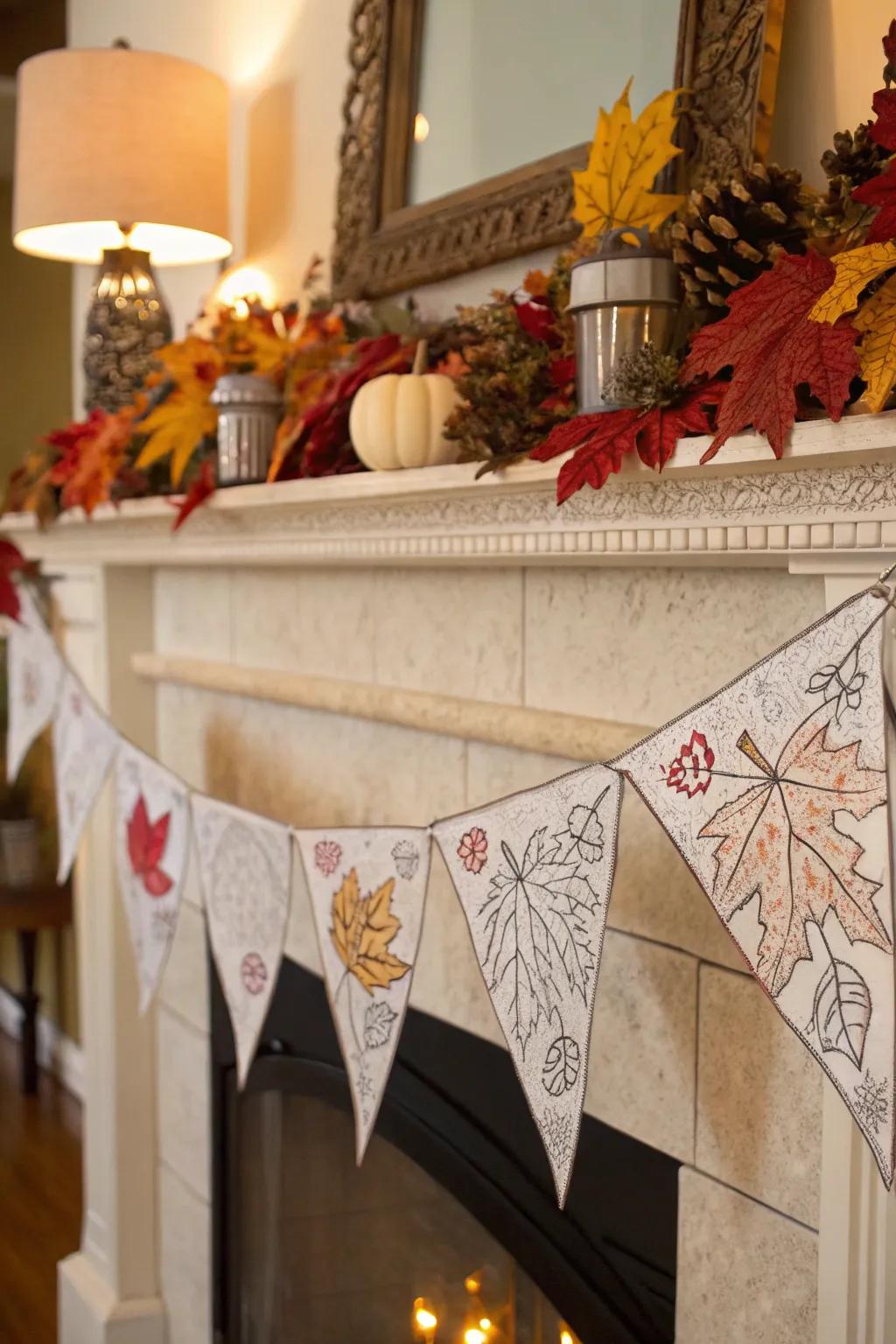 Festive garland doodles to grace your home with elegance.