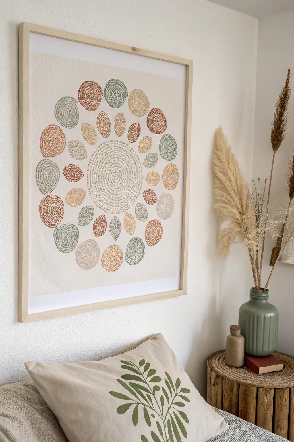 Transform your wall into a canvas of memories with elegant fingerprint art.