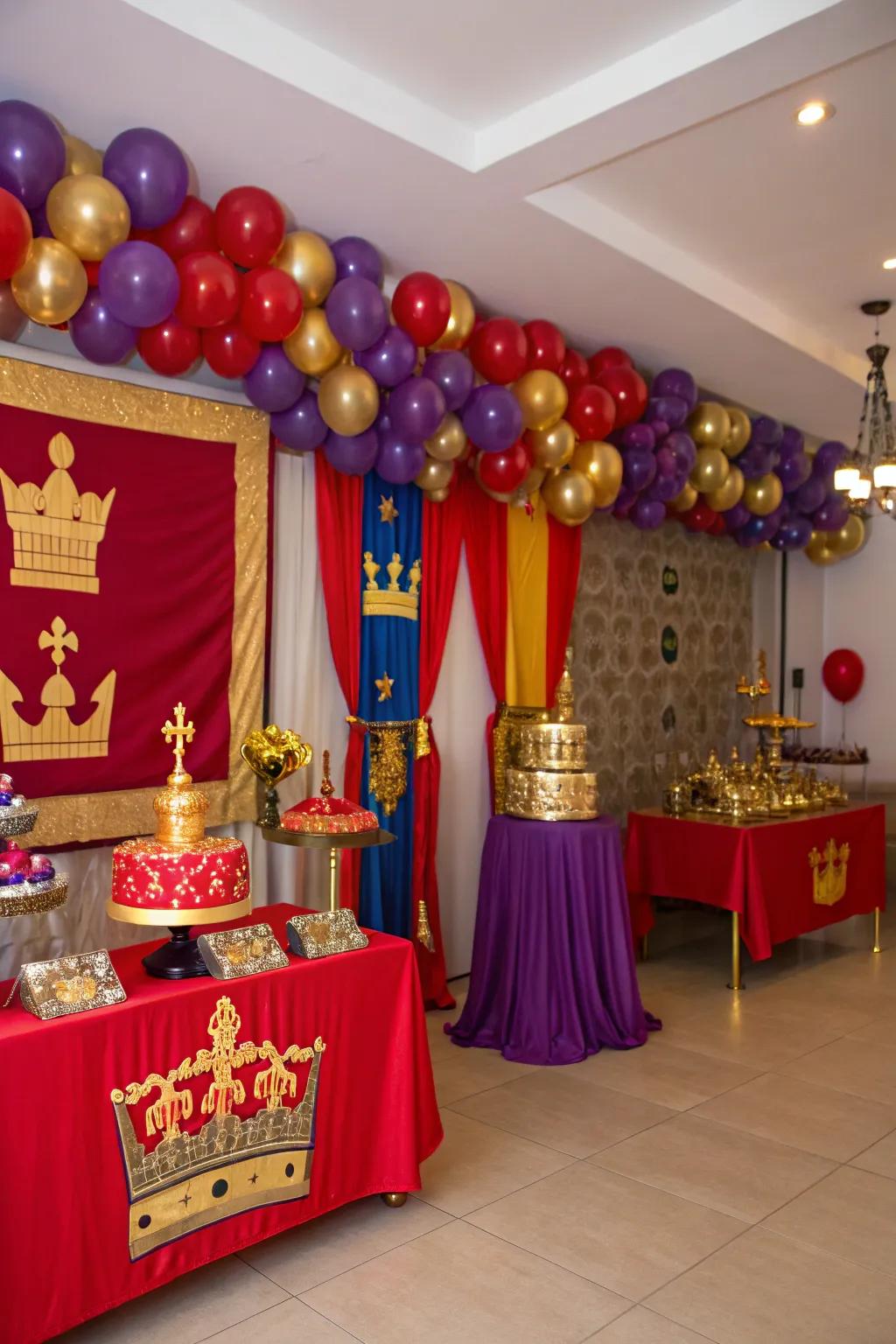 Make it majestic with a Royal Celebration theme.