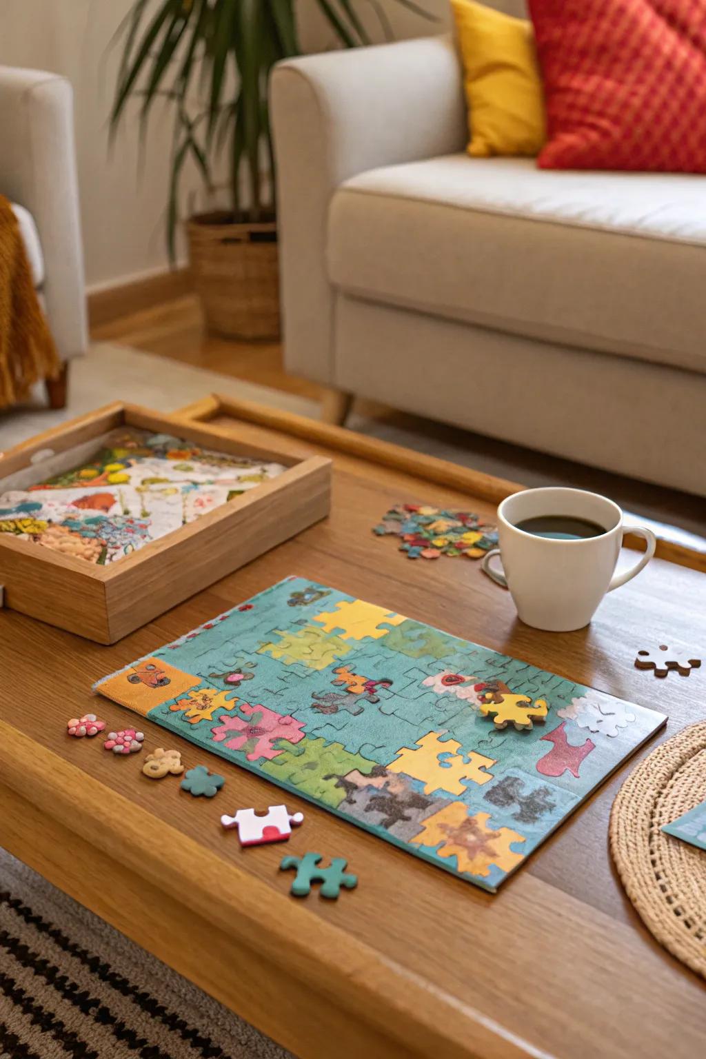 Challenge her mind with an engaging puzzle game.