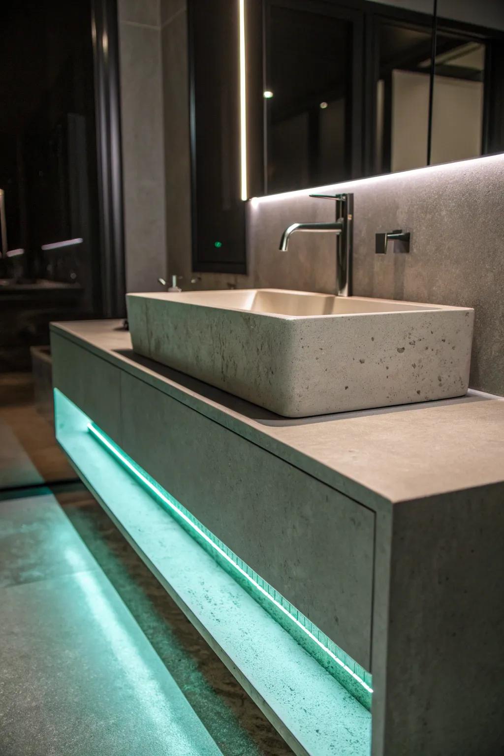 Navigate your bathroom with style and ease using glow-in-the-dark tape.