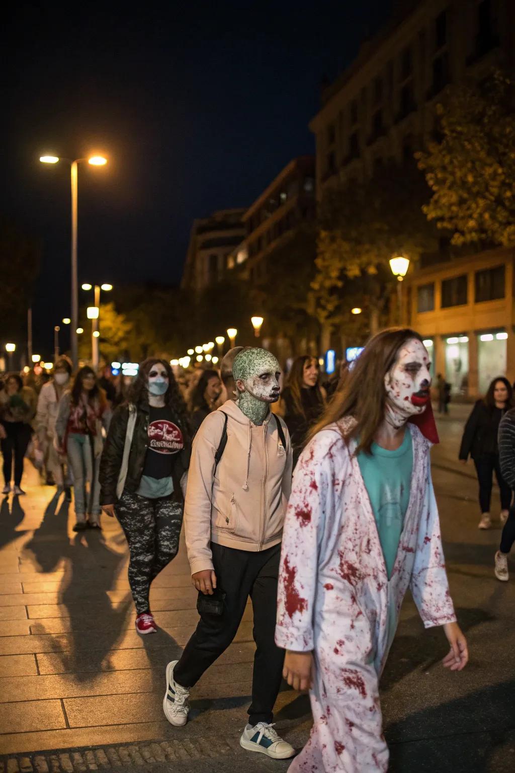 Join the undead for a thrilling zombie walk.