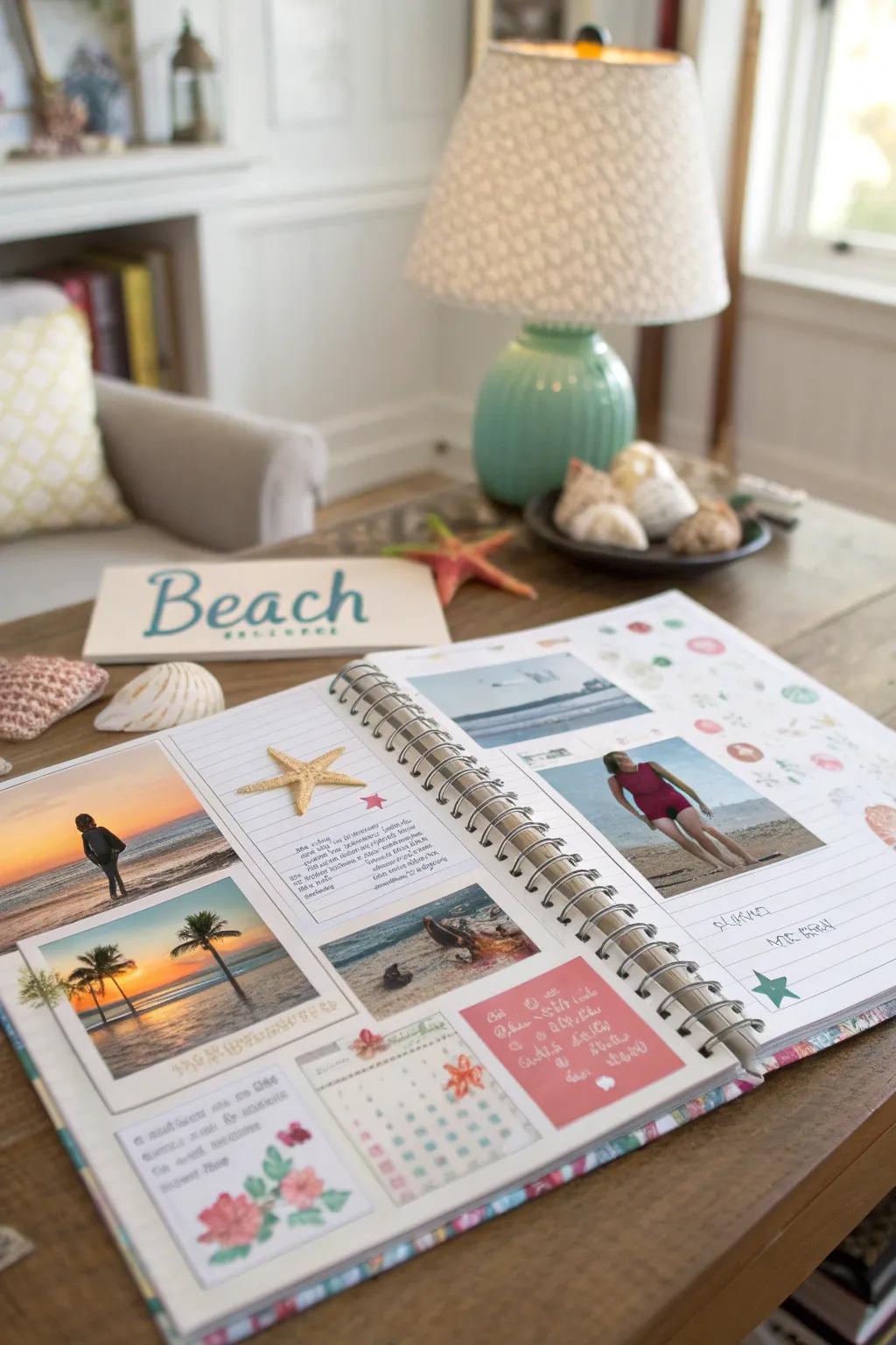 Combine memories and planning with a scrapbook calendar.