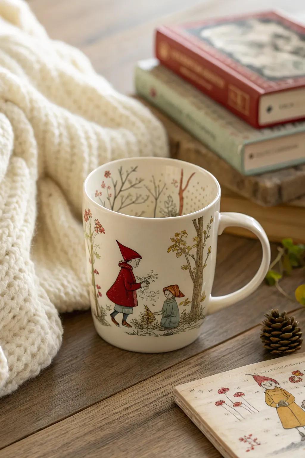 Sip warmth and whimsy with a storybook-themed mug, perfect for bedtime cuddles.