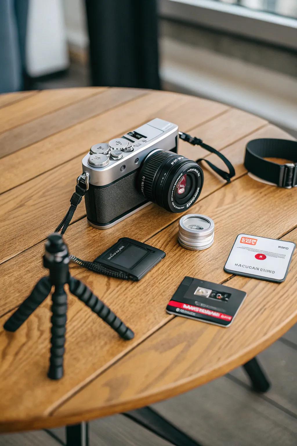 A mini photography kit to inspire budding photographers.