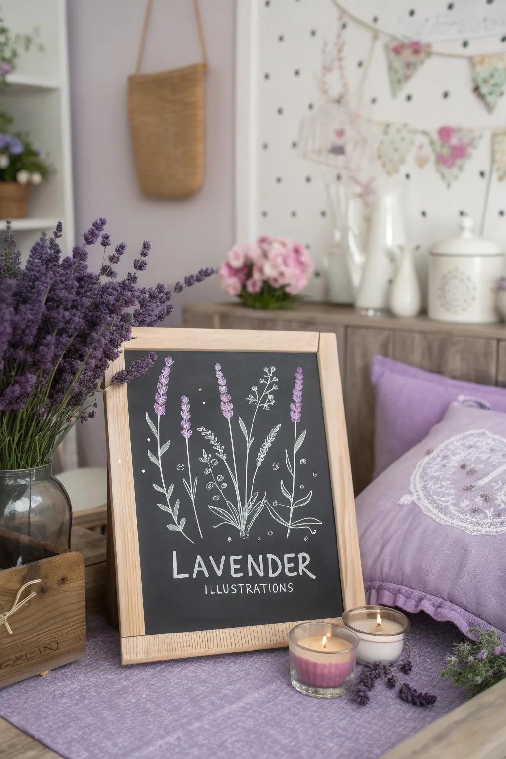 Find peace and relaxation with a lavender fields-themed calendar.