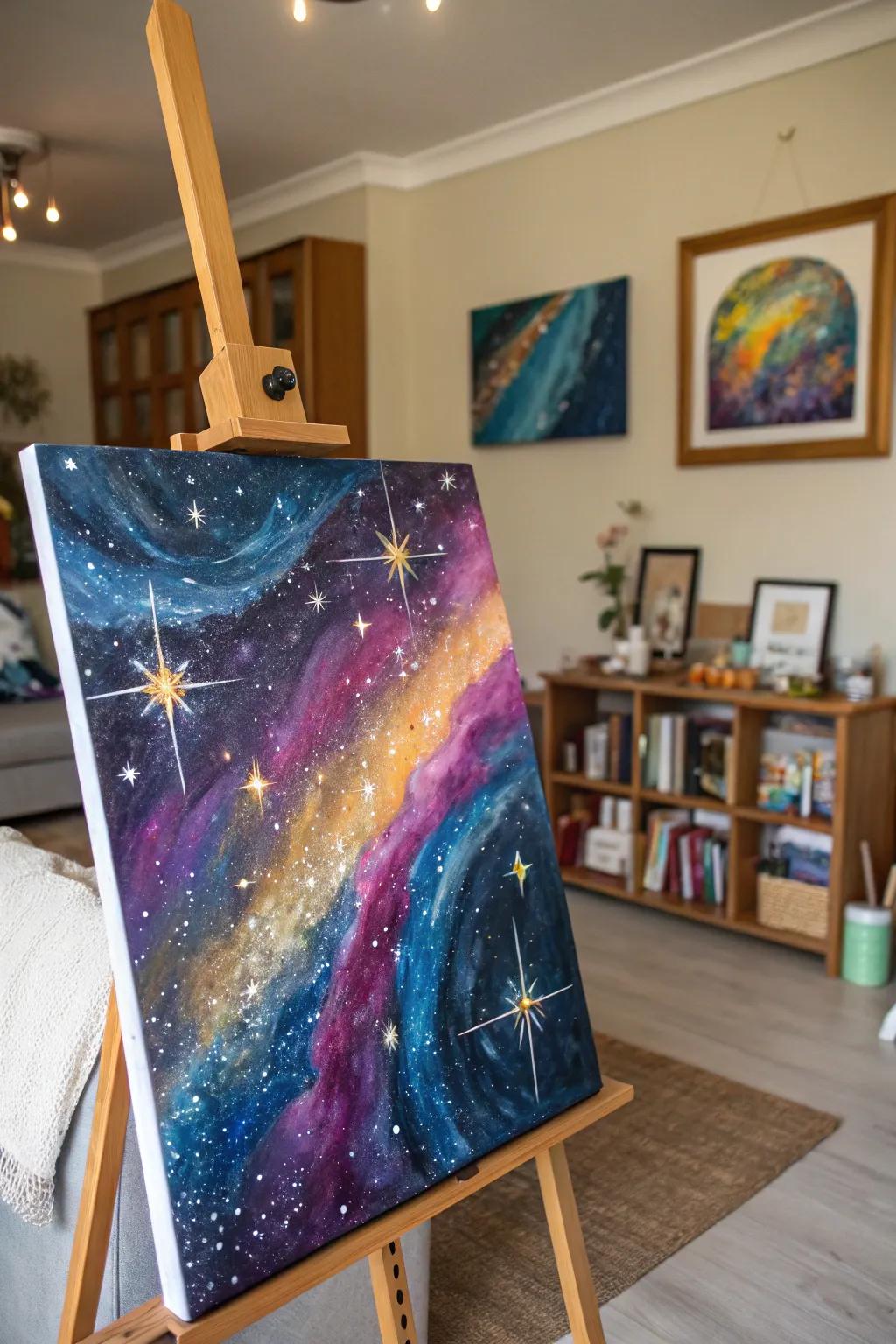 The enchanting allure of galaxy art.