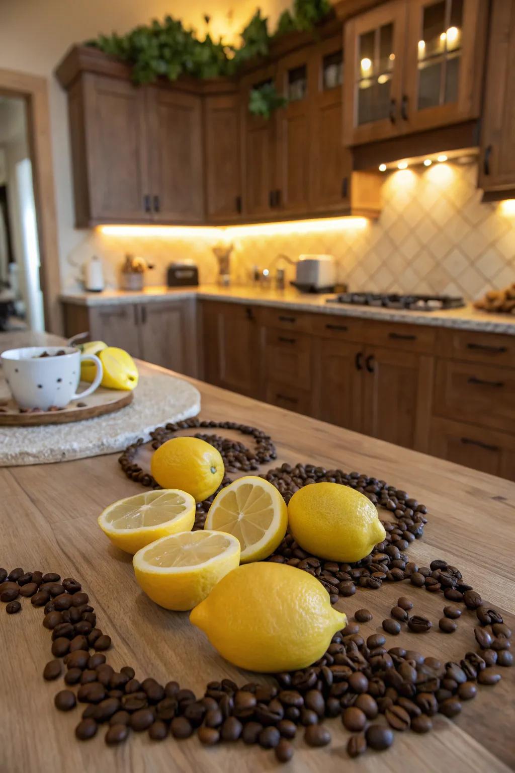 Aromatic elements can make your kitchen feel fresh and inviting.