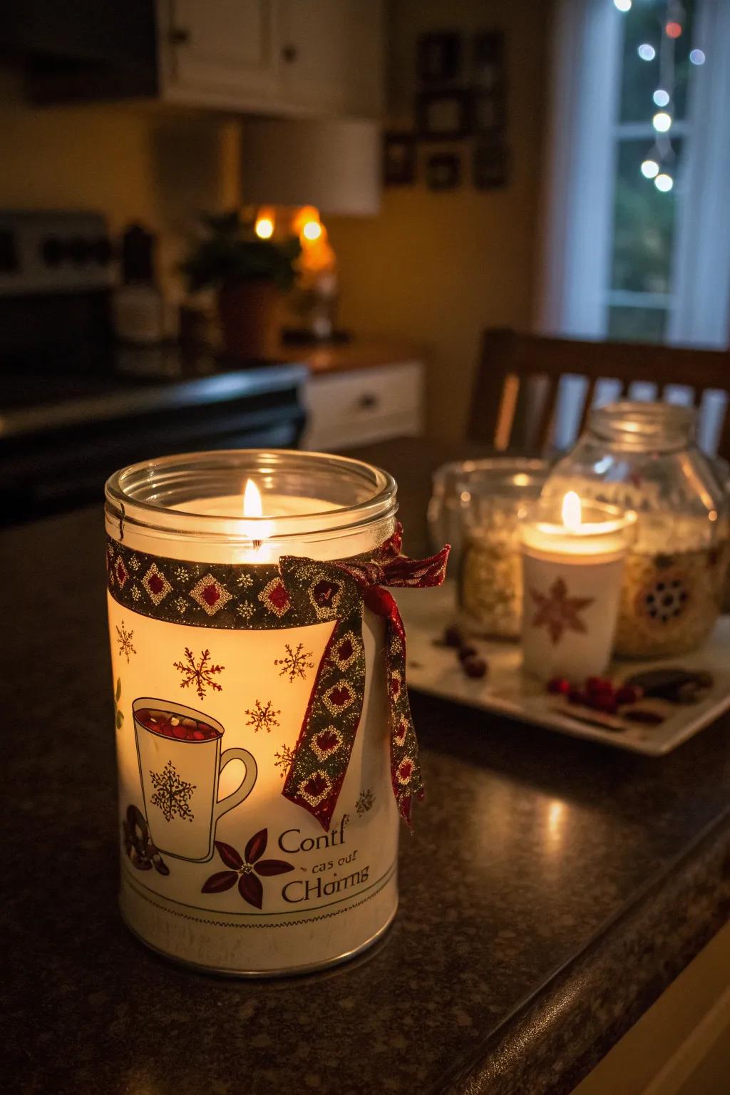 Create a tranquil atmosphere with this DIY candle holder.