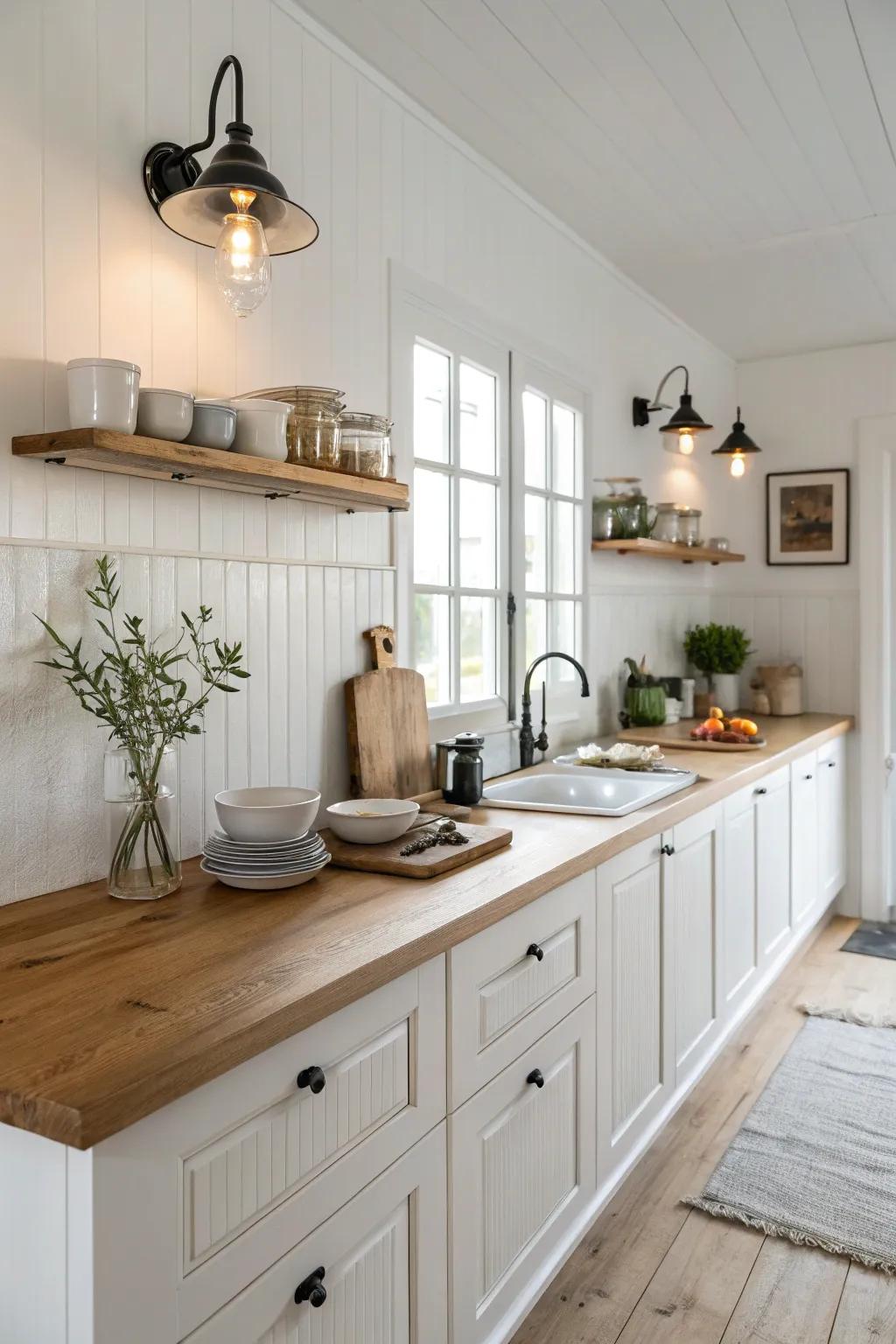 Scandinavian sconces add understated elegance to minimalist kitchens.