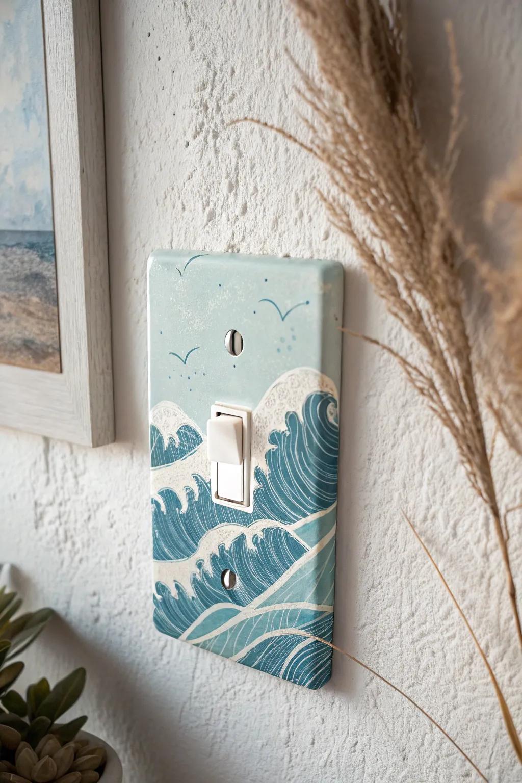 Add a touch of coastal elegance to your home with ocean-inspired light switch designs.