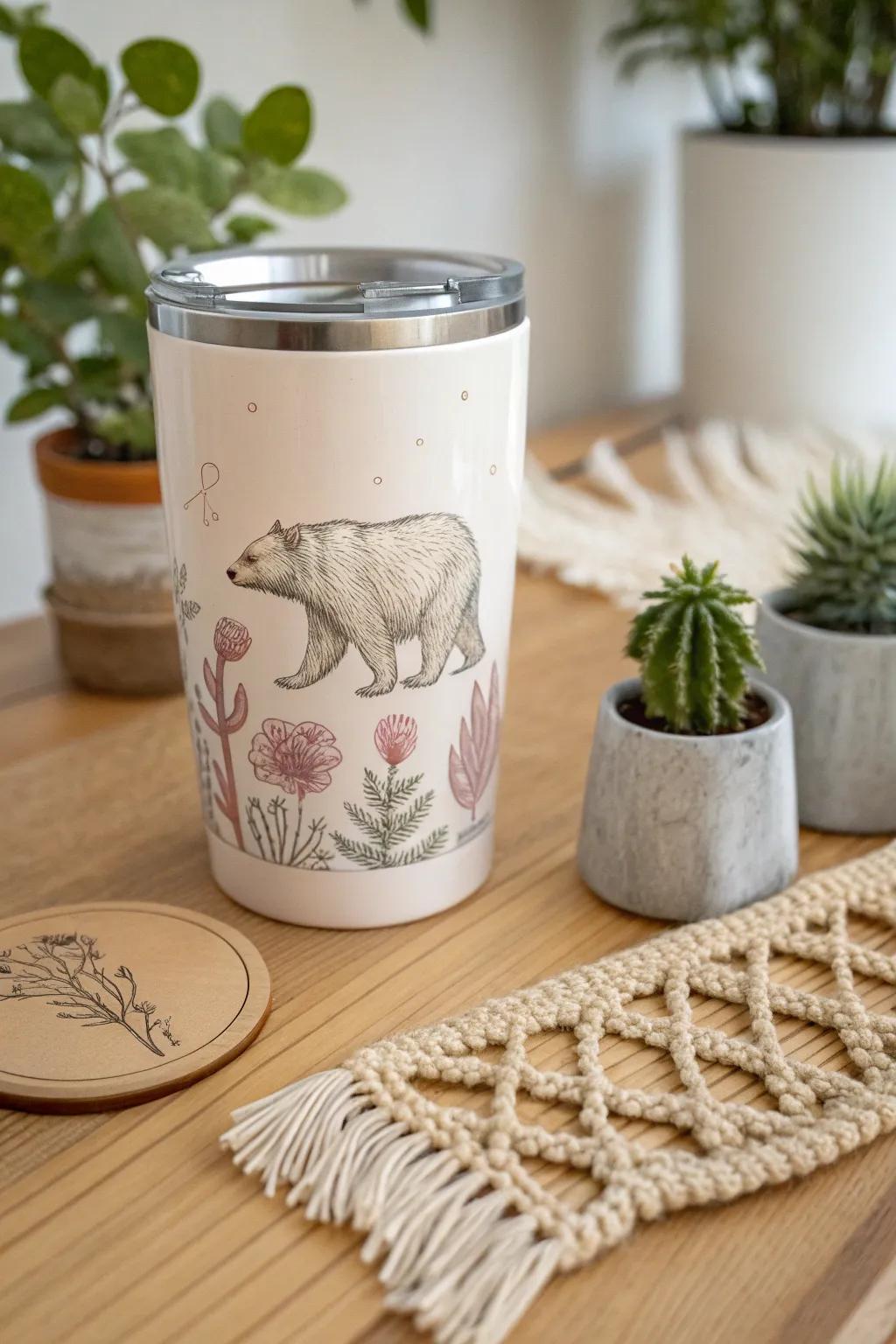 Embrace nostalgia with a vintage bear tumbler that adds charm to your daily routine.