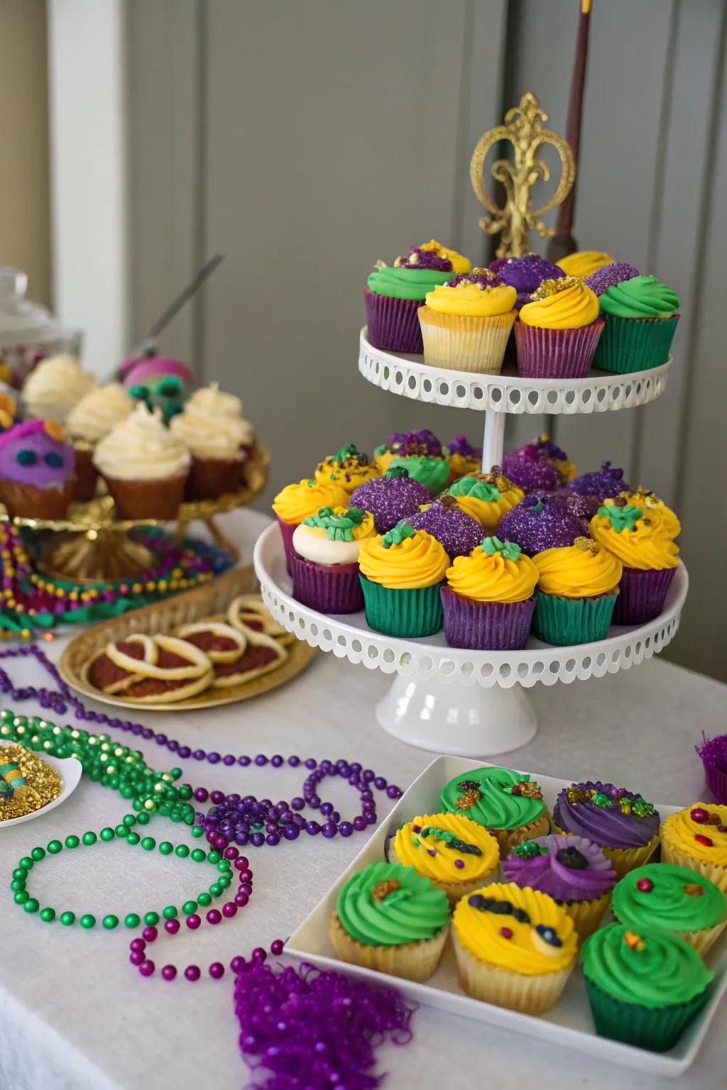 Sweeten the celebration with irresistible Mardi Gras-themed desserts.