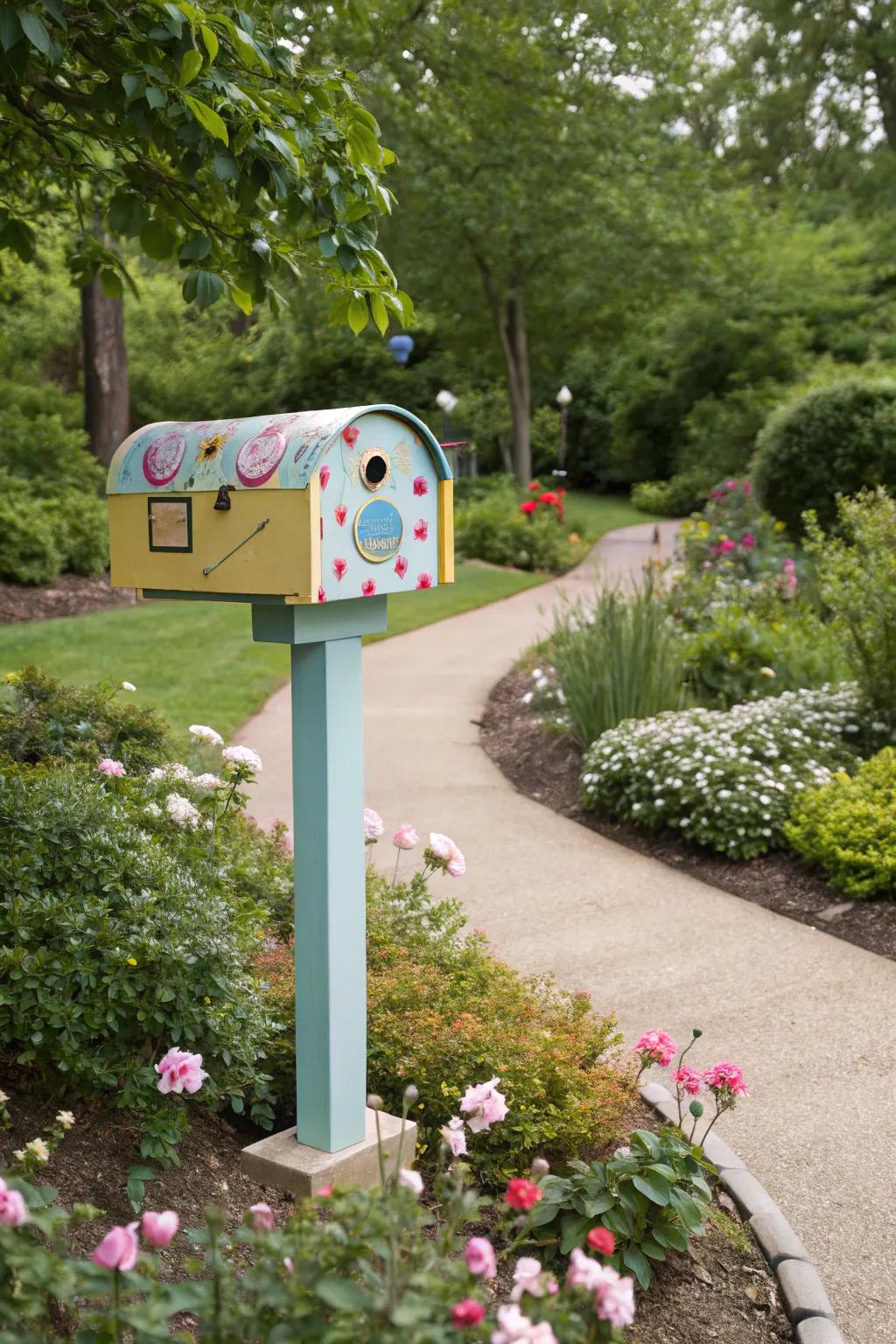 Whimsical mailboxes bring fun and personality.