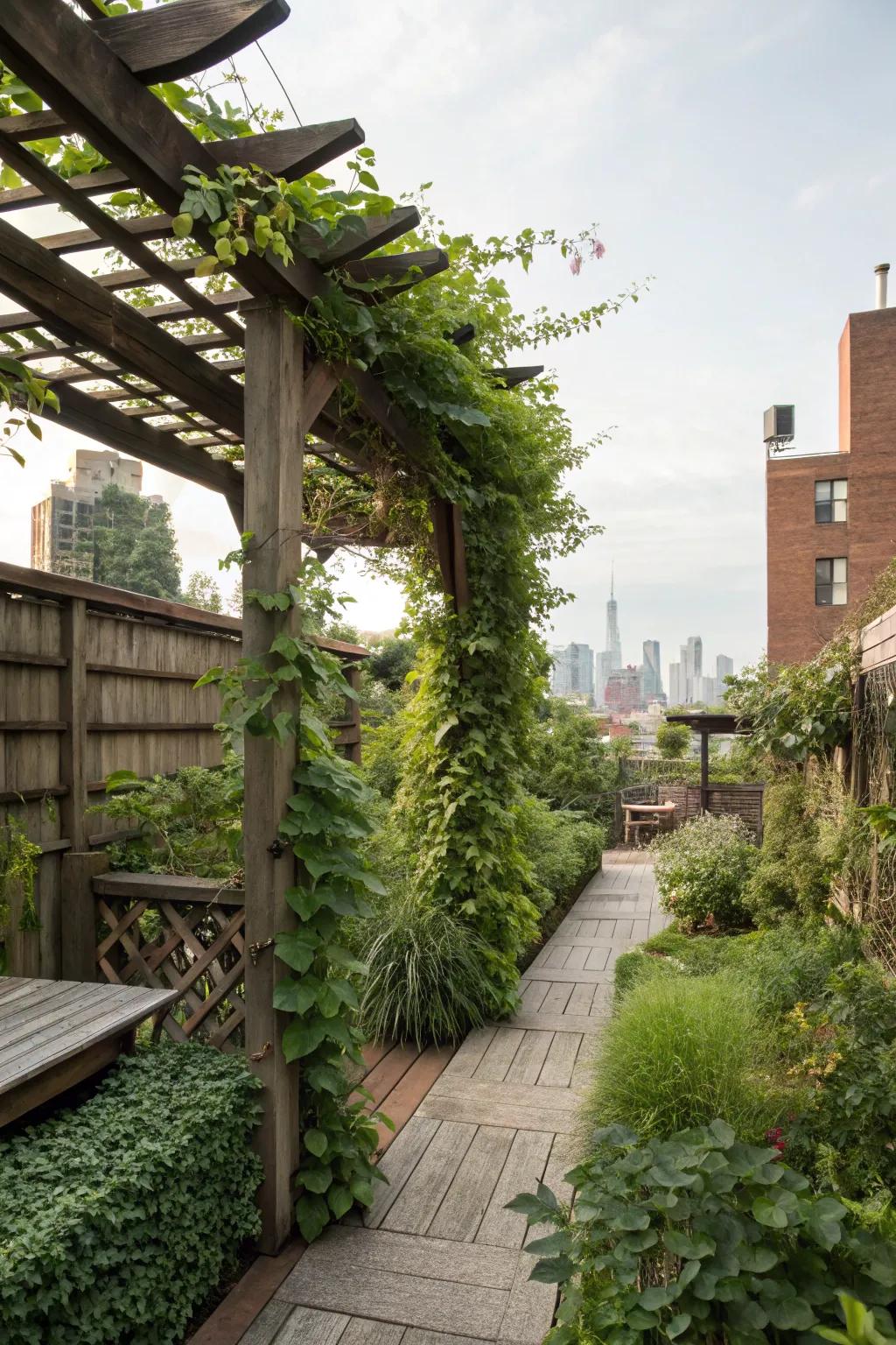 Add elegance with a pergola.