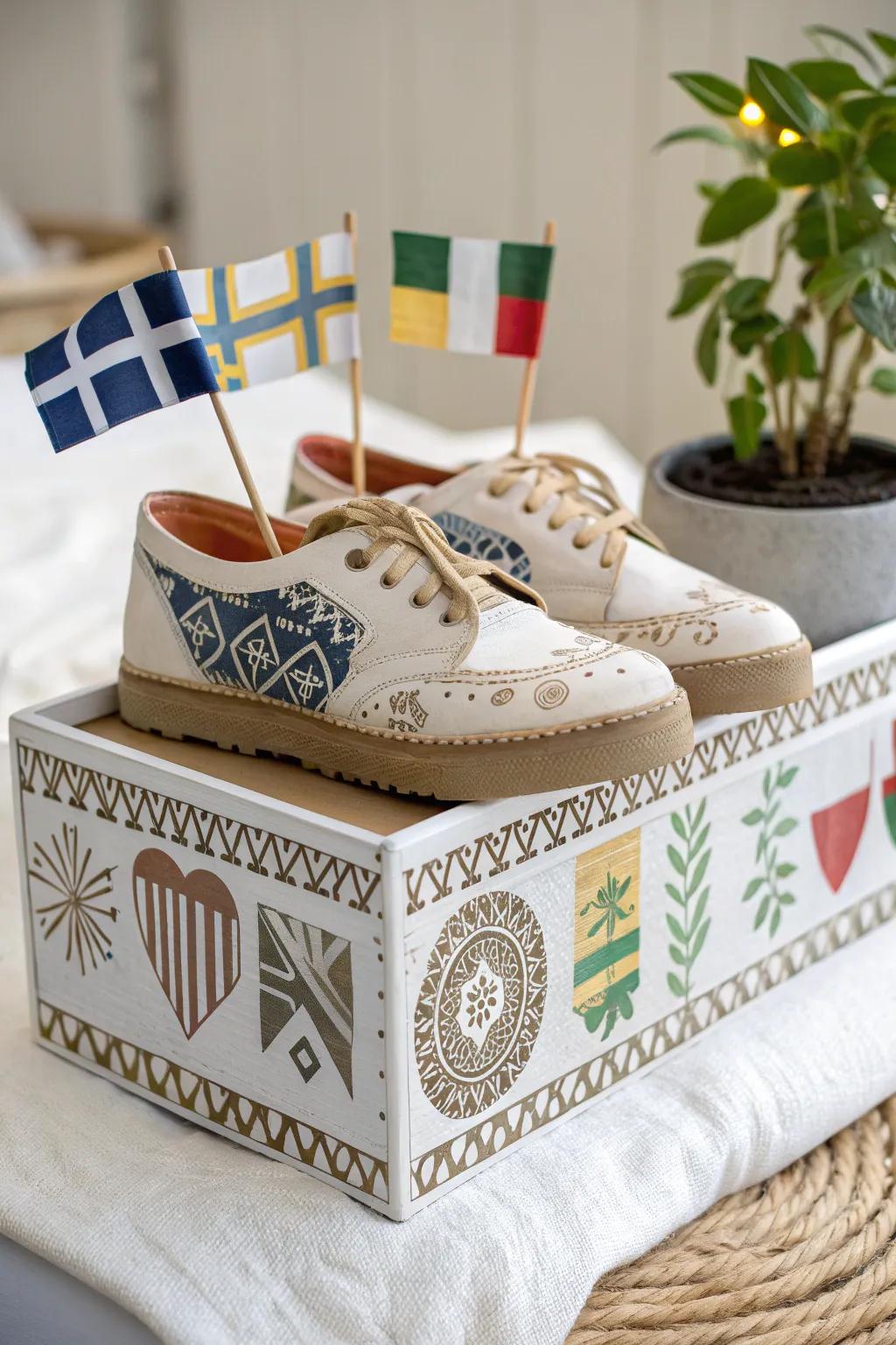 Celebrate diversity with a minimalist boho-inspired cultural float!