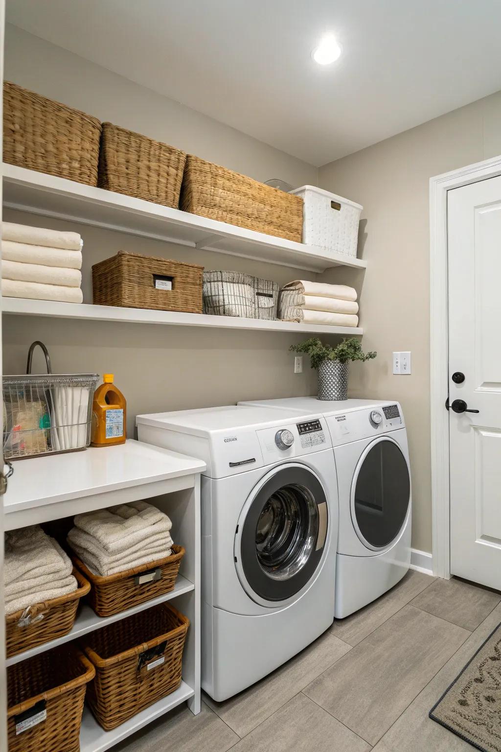 Functionality is key to an efficient and stress-free laundry room.