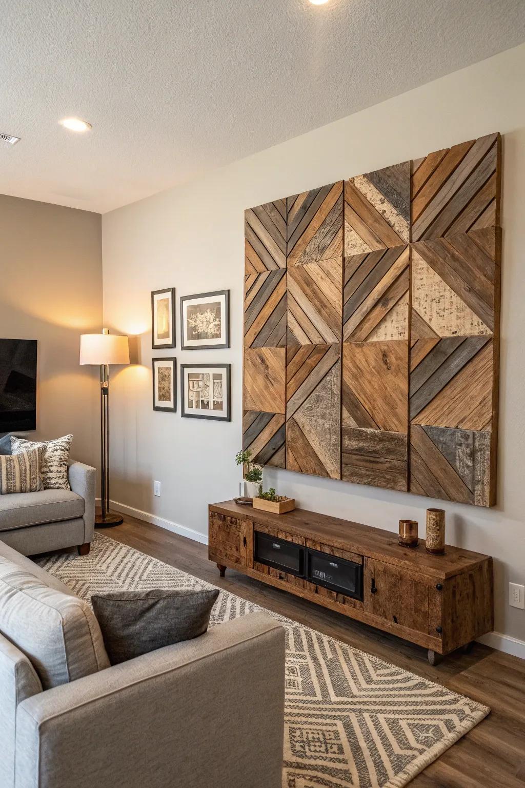 Create unique art with reclaimed wood as your canvas.