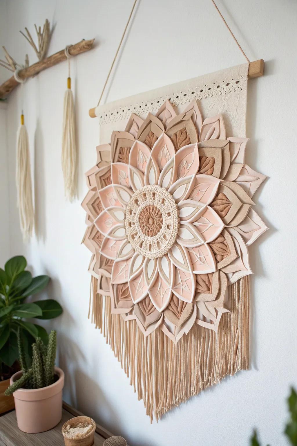 Embrace eco-friendly elegance with this stunning upcycled paper wall art!