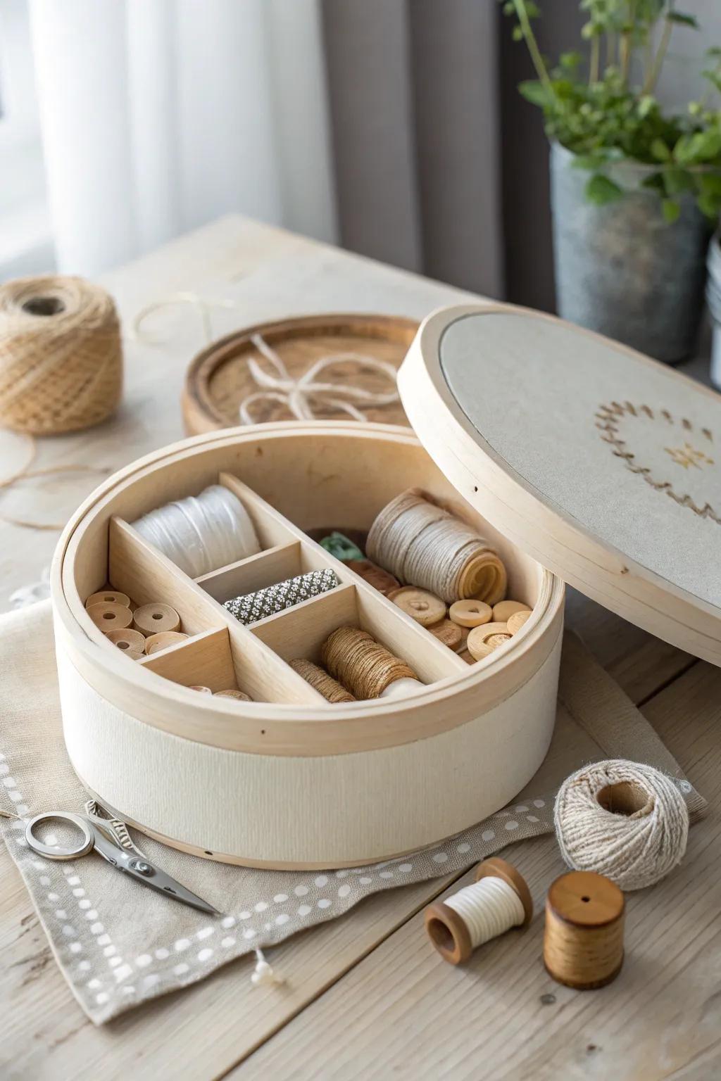 Transform your space with a chic cheese box organizer—where minimalism meets natural beauty!