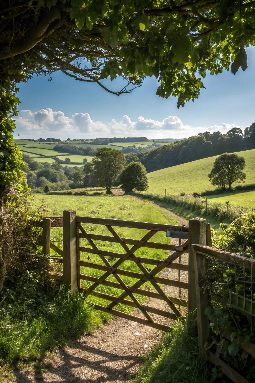 Lattice-style gates offer partial visibility with style.