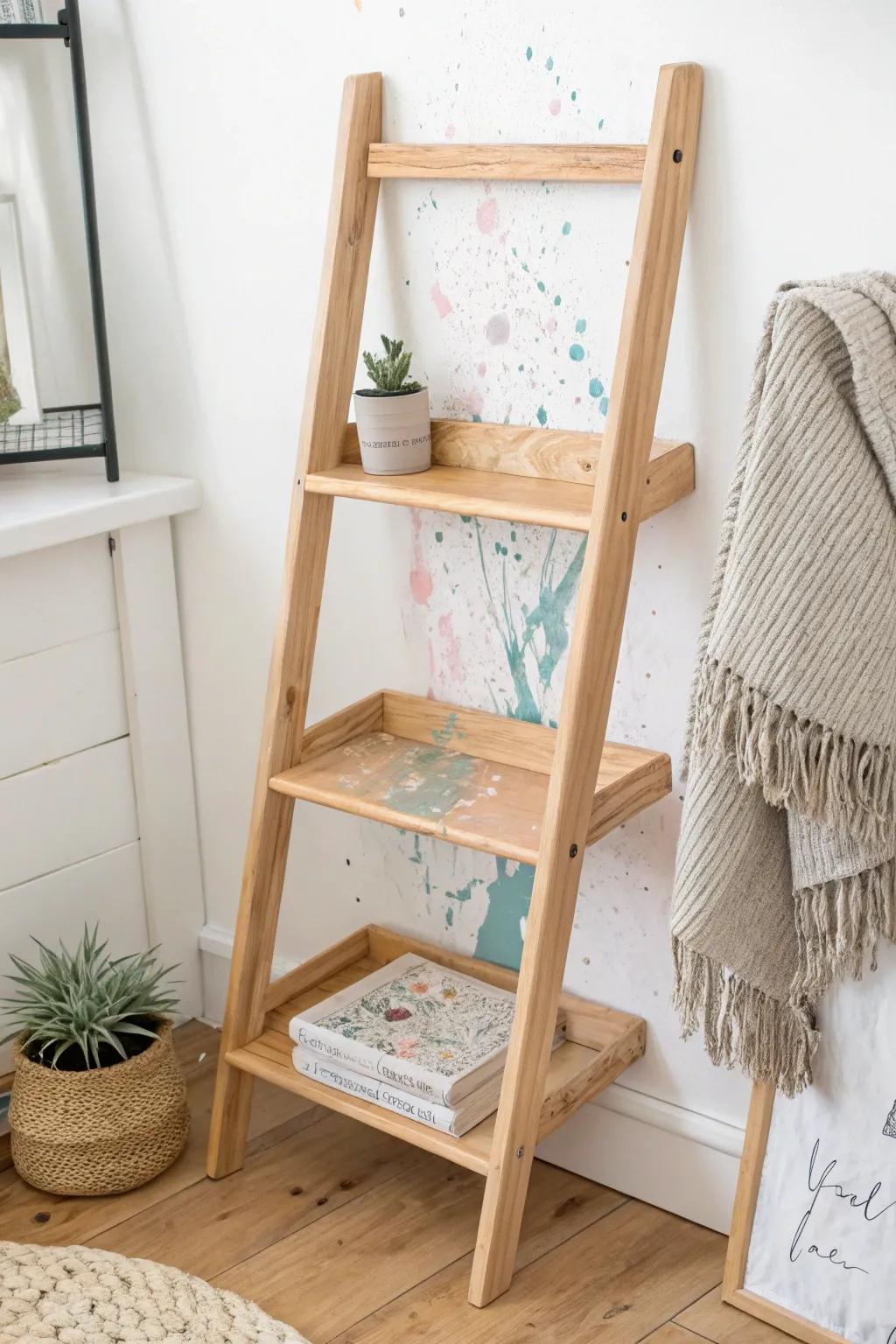 Unleash your inner artist with a splash of creativity - transform your shelves into a masterpiece. 🎨✨