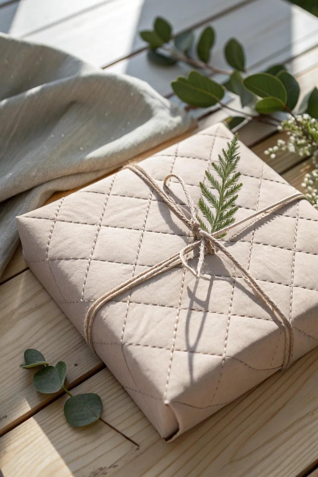 Add a personal touch to your gifts with sewn paper wrap—where simplicity meets elegance.