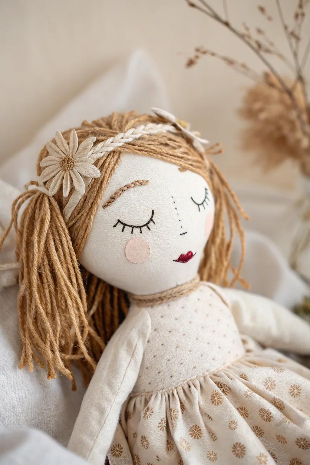 Embrace rustic charm with eco-friendly doll faces that celebrate nature's beauty.