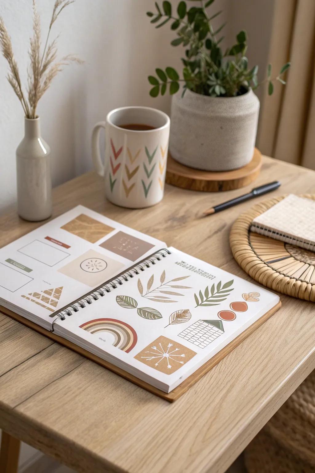 Embrace the art of simplicity with minimalist sticker designs that speak volumes with less. #MinimalistMagic #StickerArt