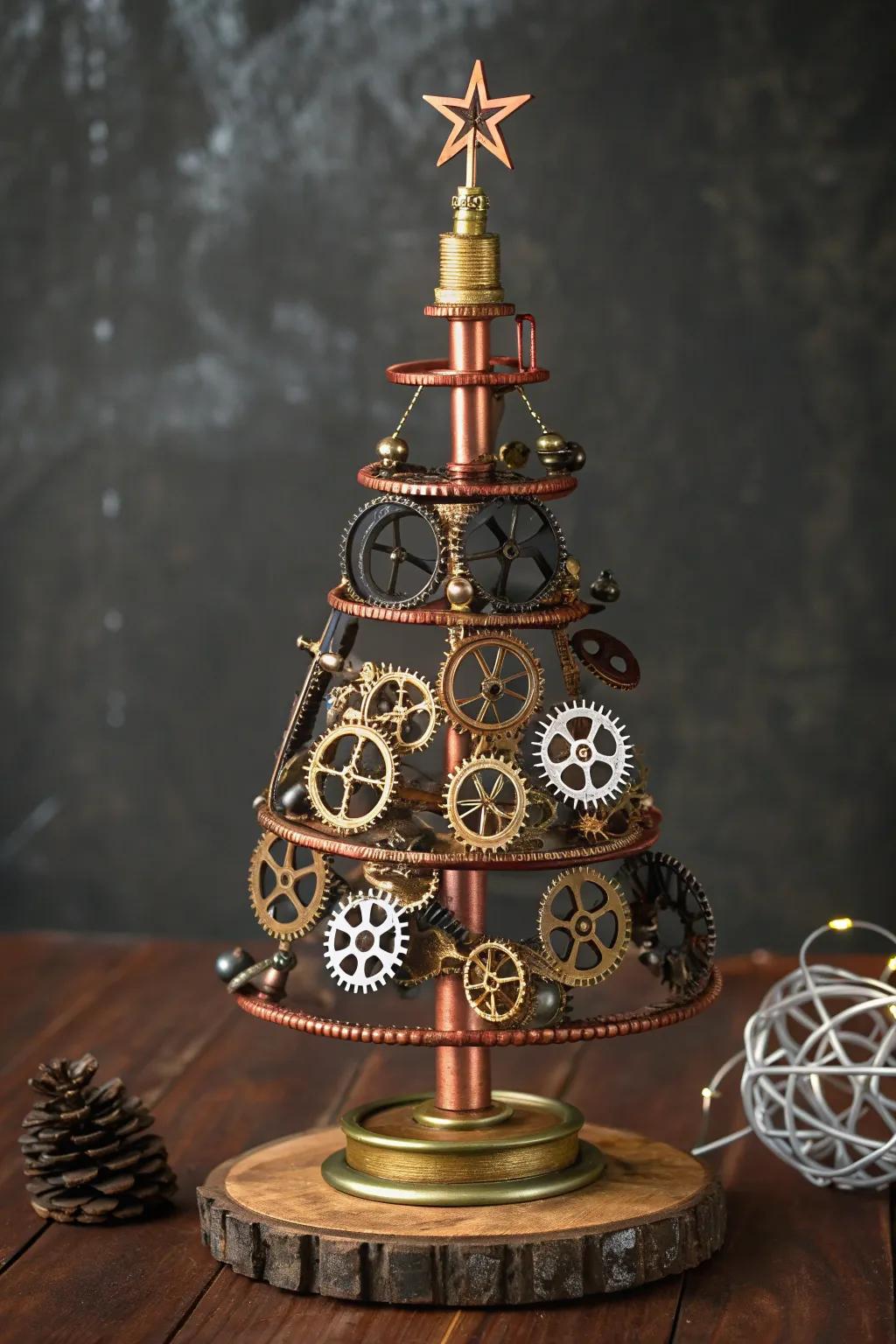 Celebrate the holidays with a twist—discover the art of steampunk Christmas trees.