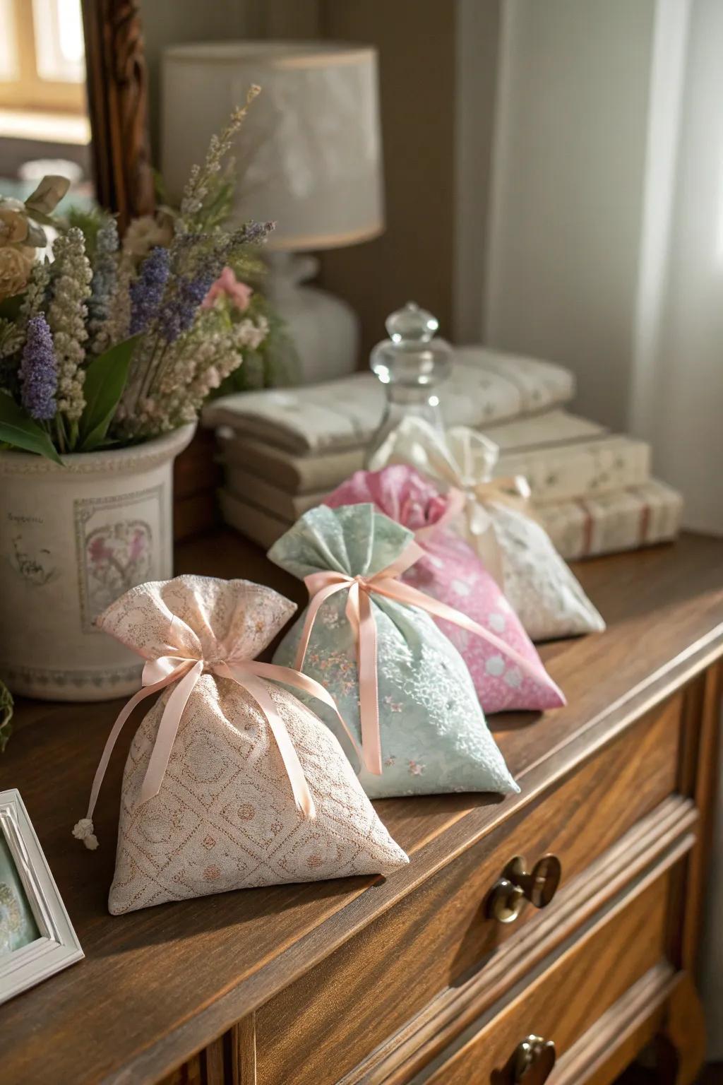 Scented sachets to infuse her space with a gentle fragrance.