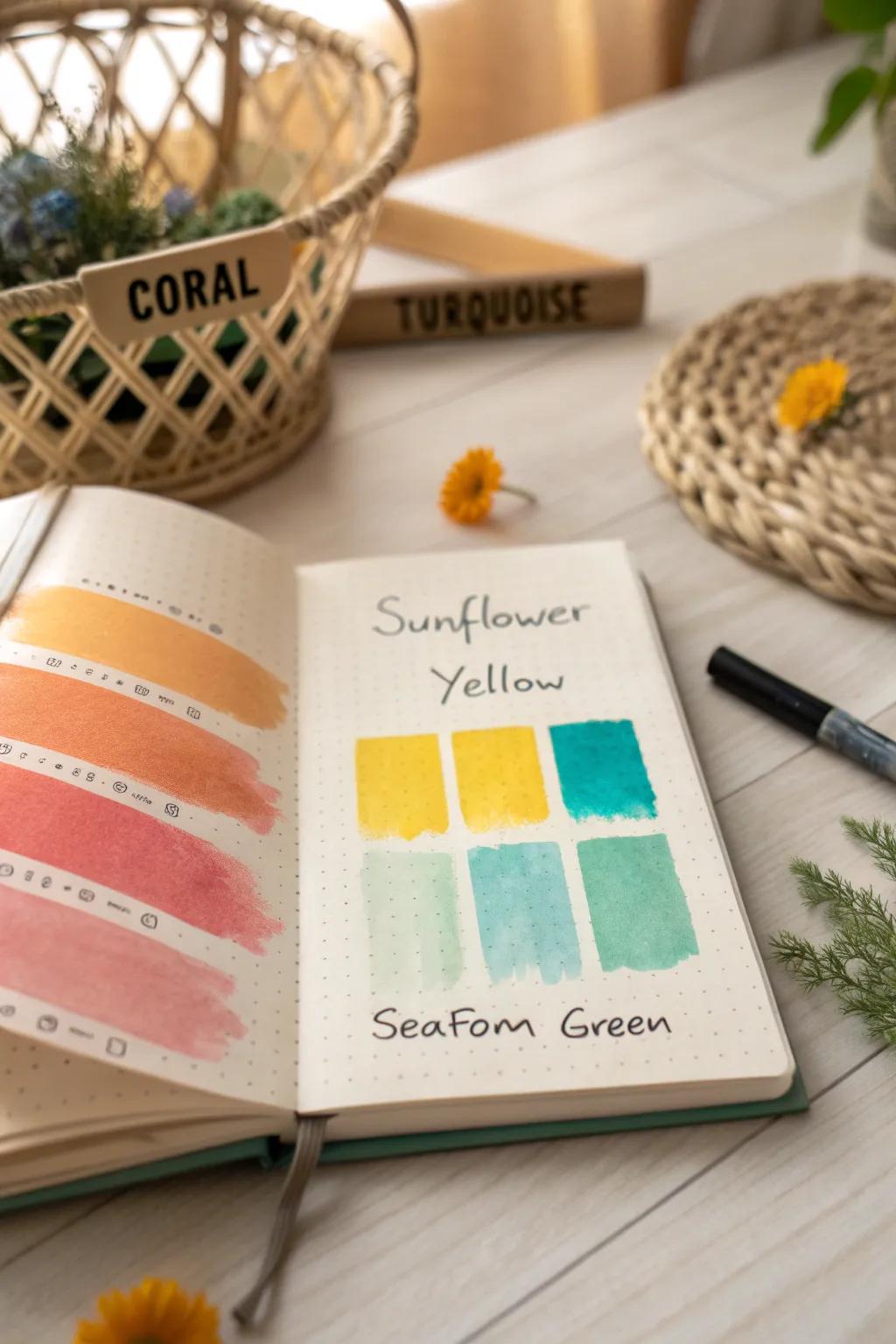 Dive into a summer of creativity with a palette that captures the season's vibrant essence.