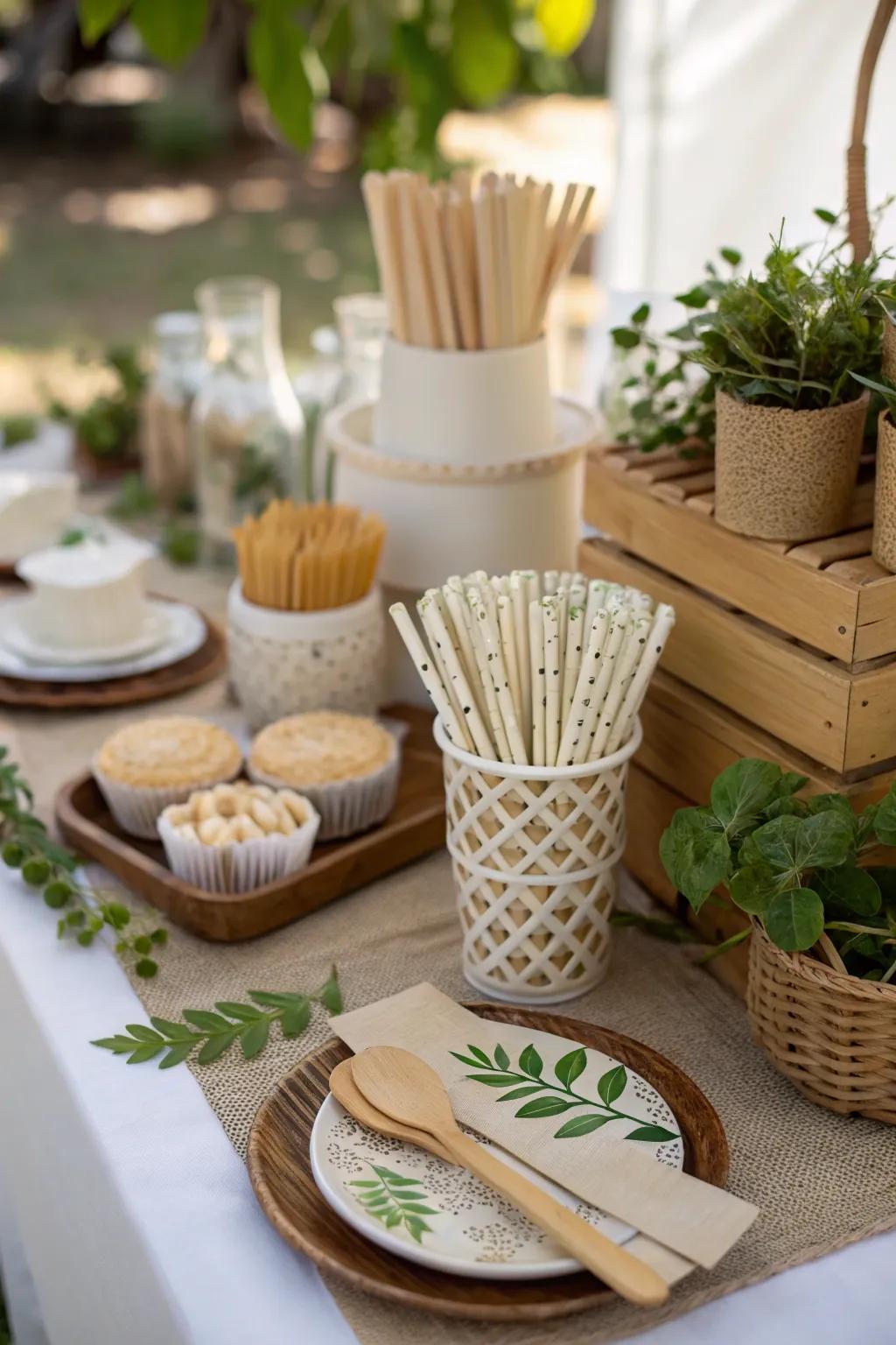 Eco-friendly favors that guests will appreciate and use.