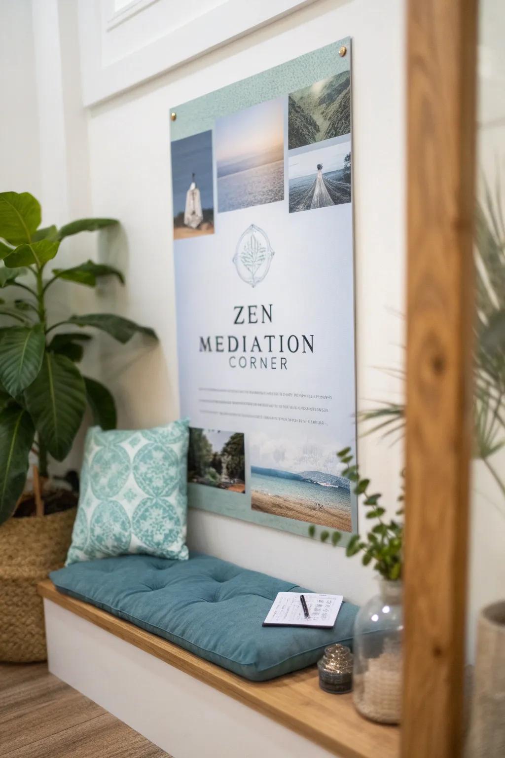 Promote relaxation with a Zen-inspired bulletin board.