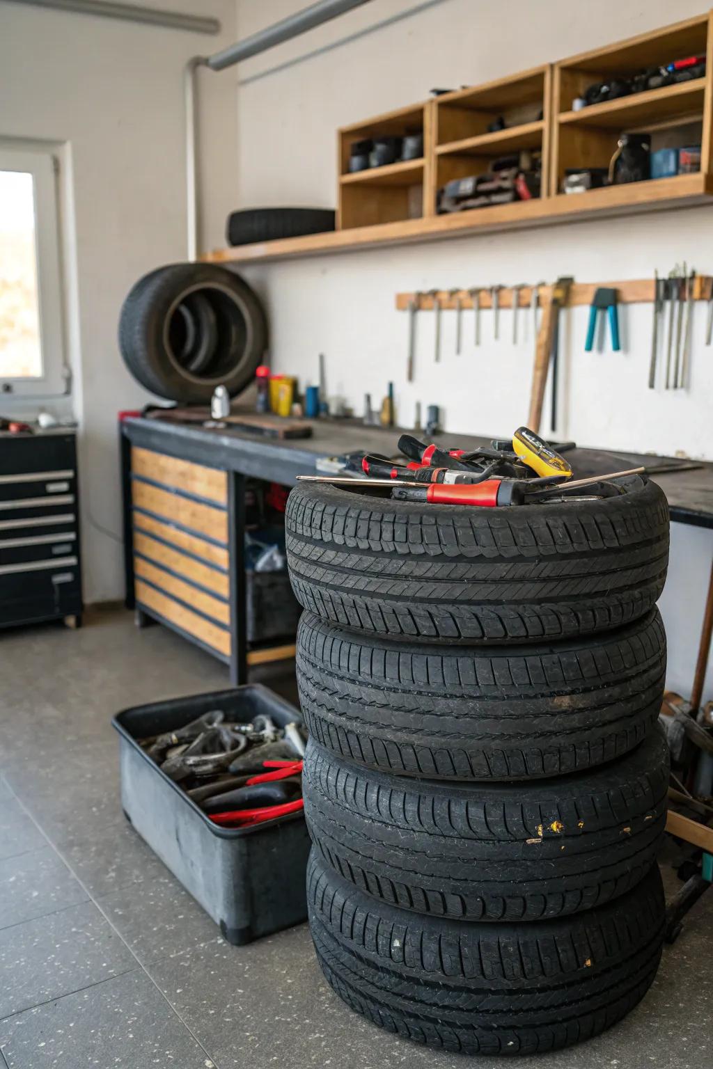 Tidy Up Your Garage with Tire Storage