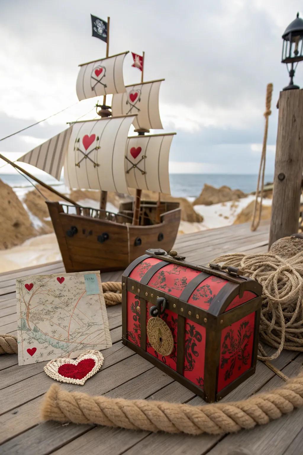 A pirate ship adventure box that invites exploration and fun.