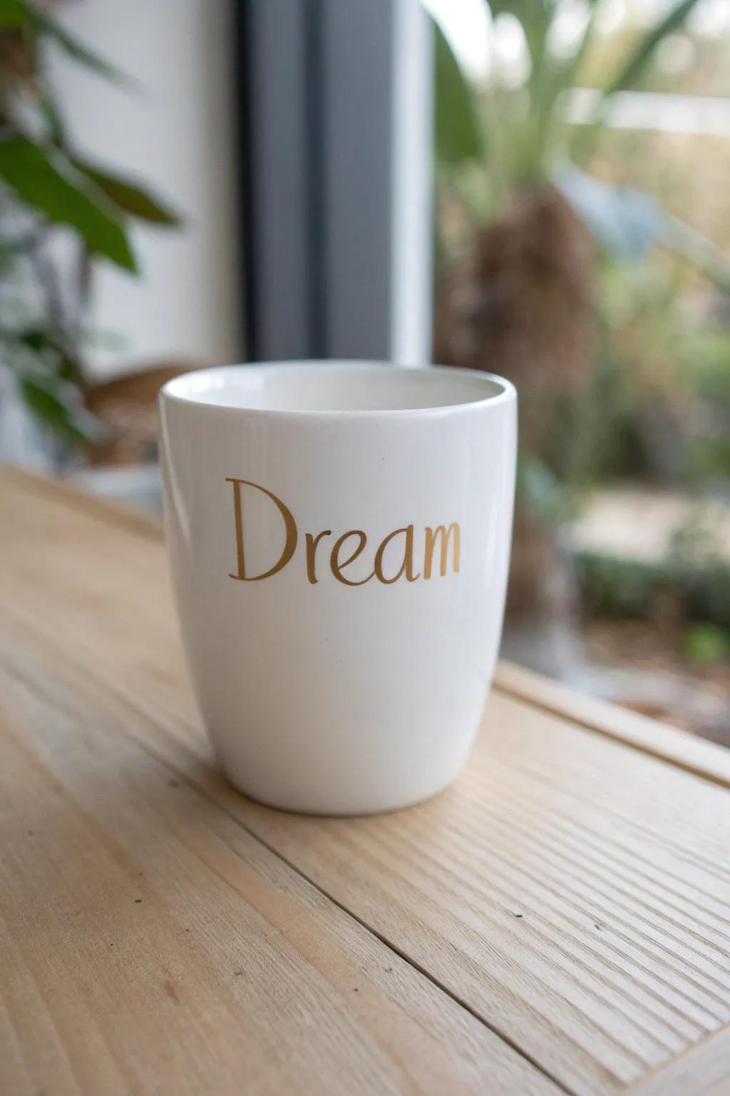 Let your dreams simmer with every sip.