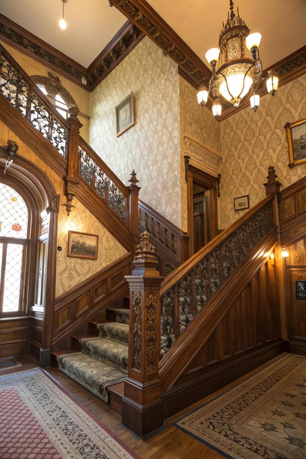 Victorian wainscoting for a touch of vintage elegance.