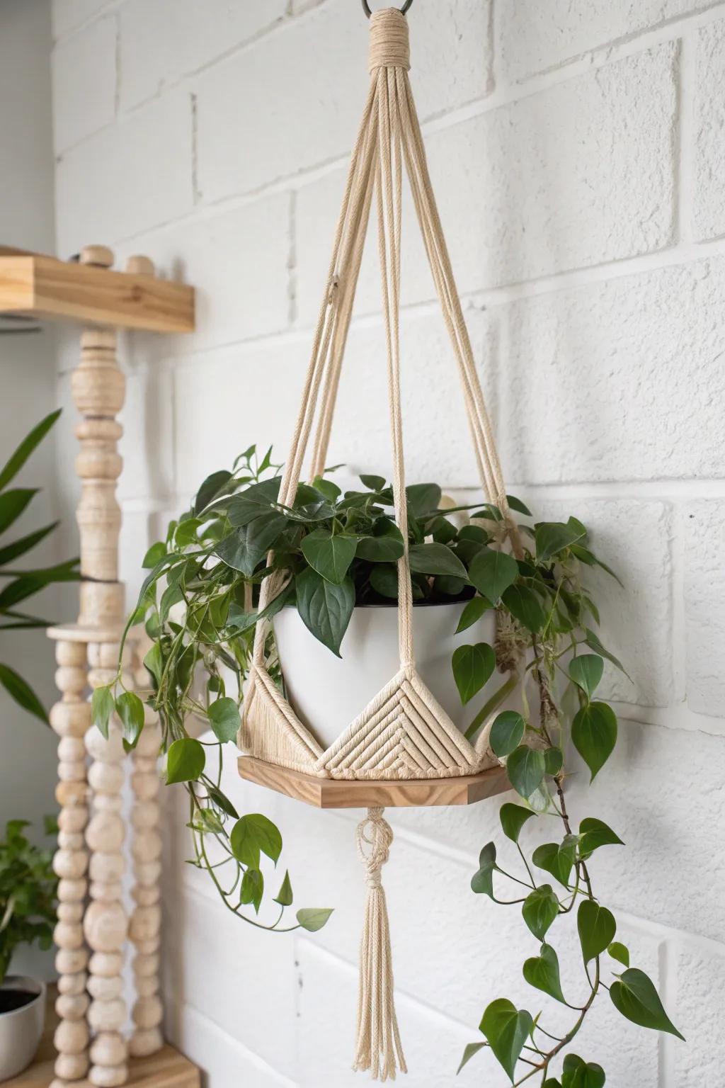 Elevate your space with a touch of nature and minimalist design. 🌿✨ #ScandinavianStyle #BohoChic #HomeDecor