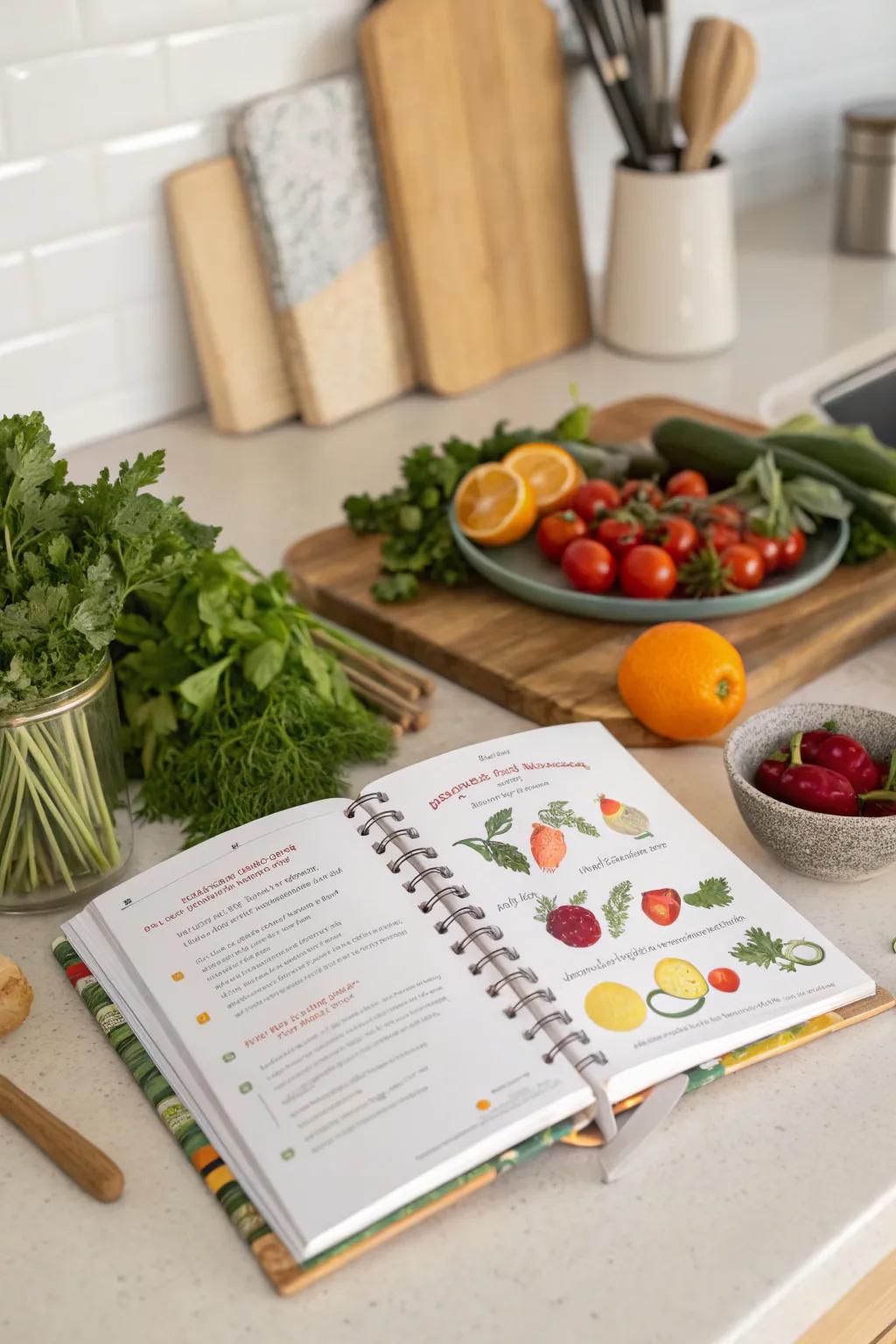 Embark on a culinary journey with a beginner-friendly cookbook.